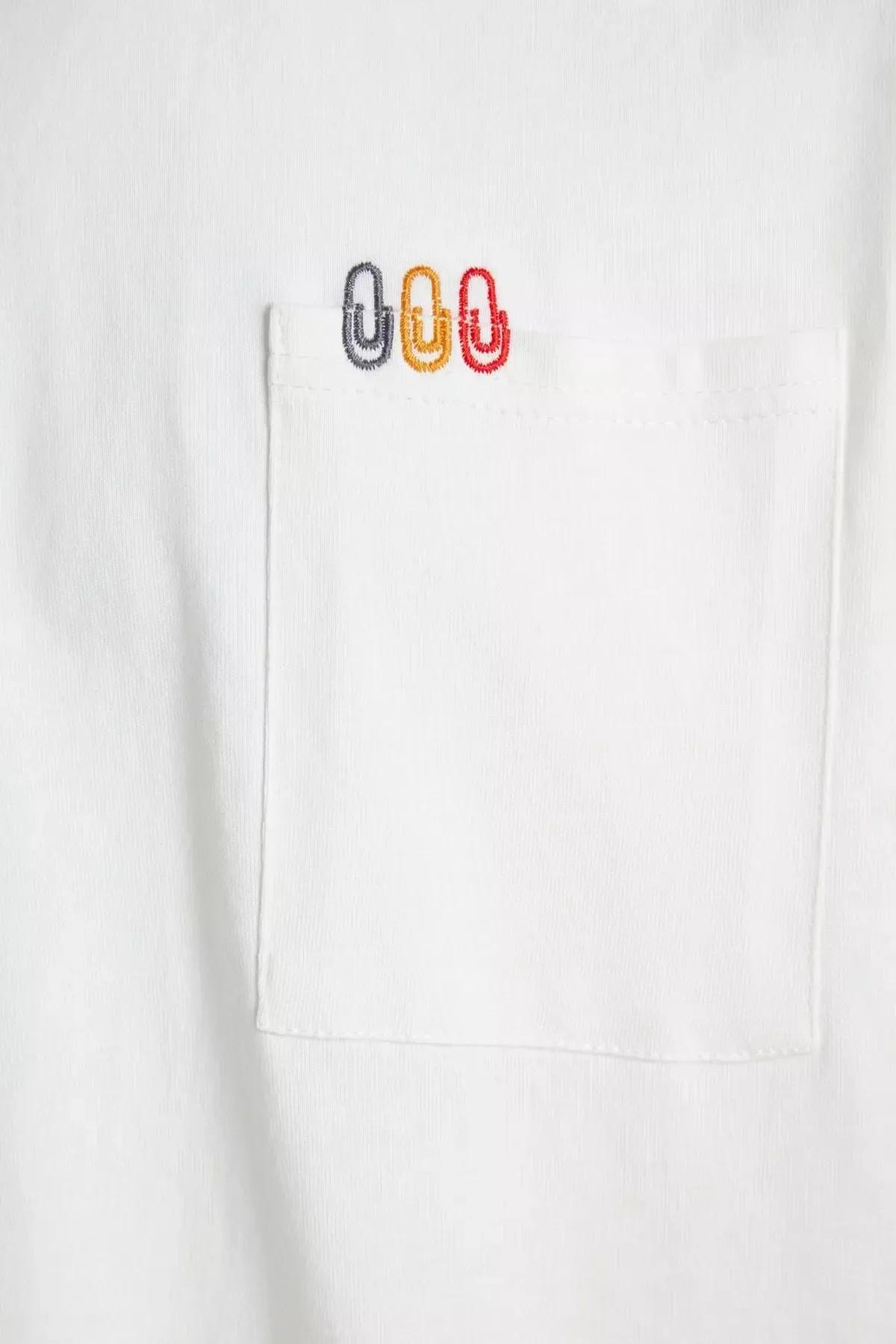 White Printed Oversize T-Shirt, Ecru, large image number 7