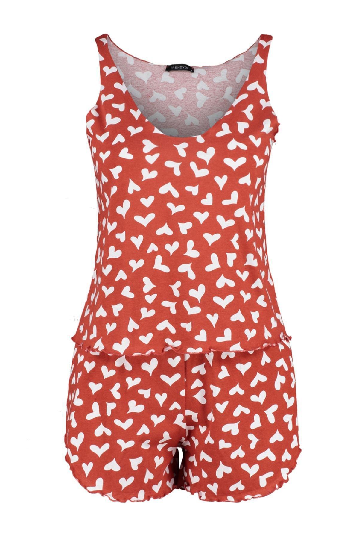 Red Printed Pajama Set, , large image number 5