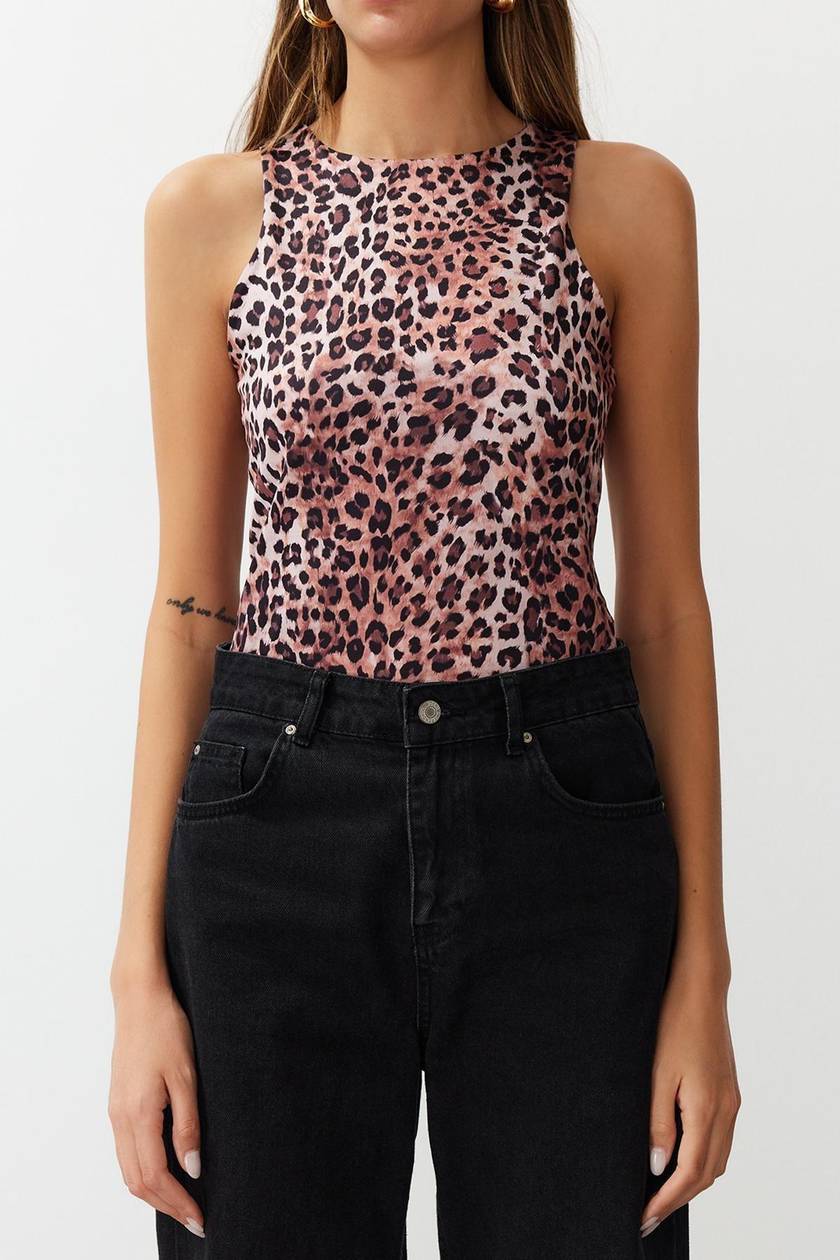 White Patterned Halter Neck Body, , large image number 4