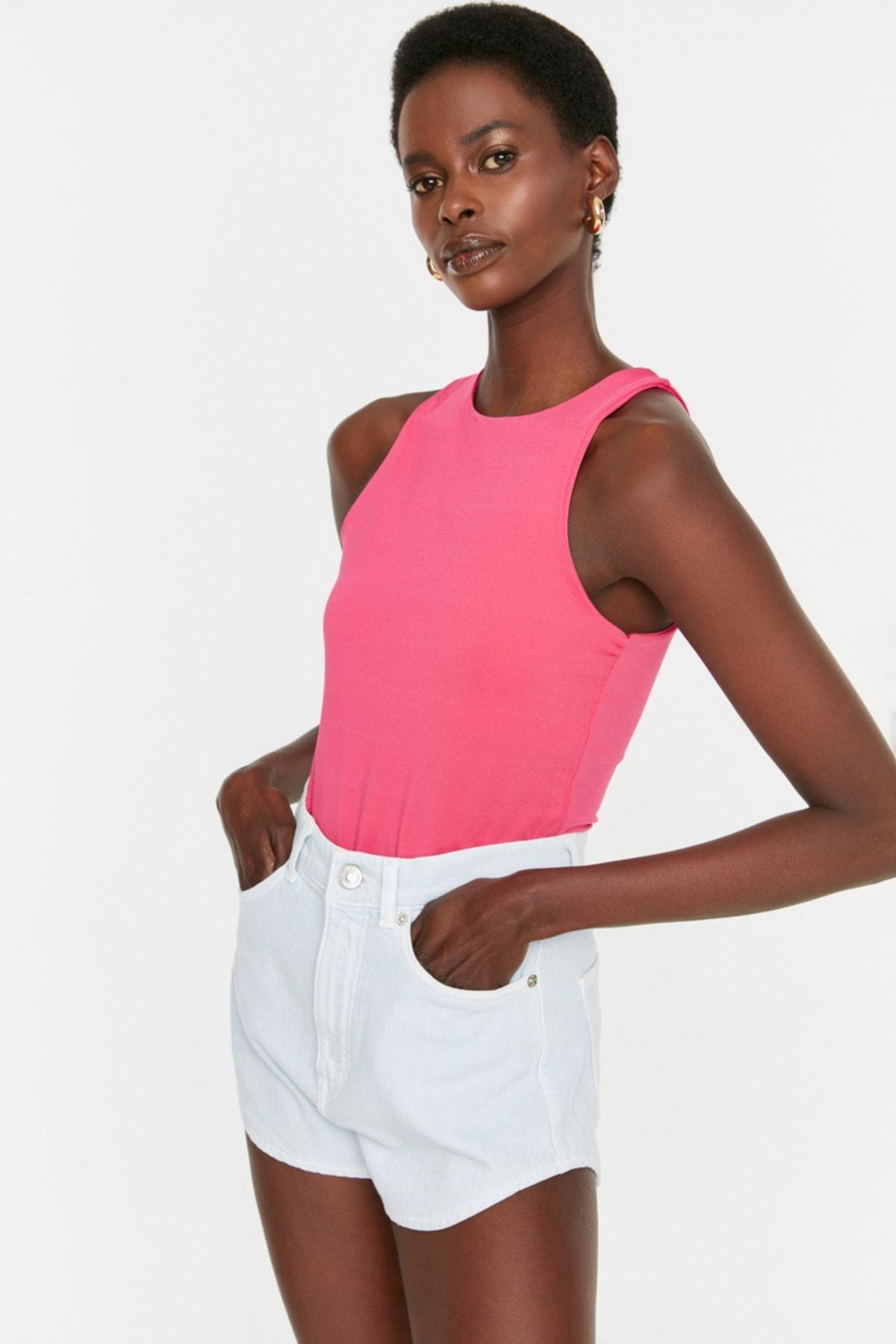 Pink Slim Bodysuit, Pink, large image number 6