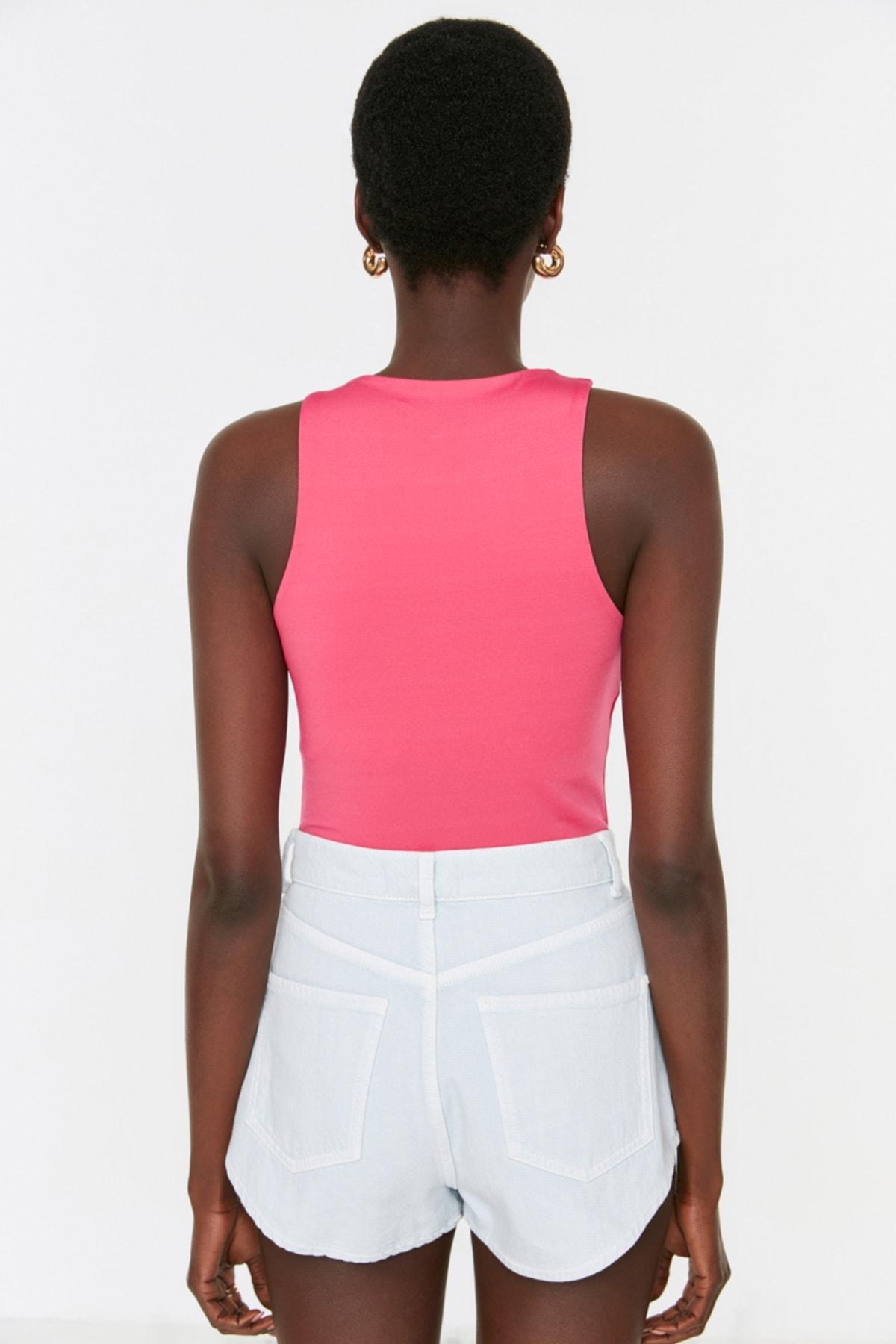 Pink Slim Bodysuit, Pink, large image number 8