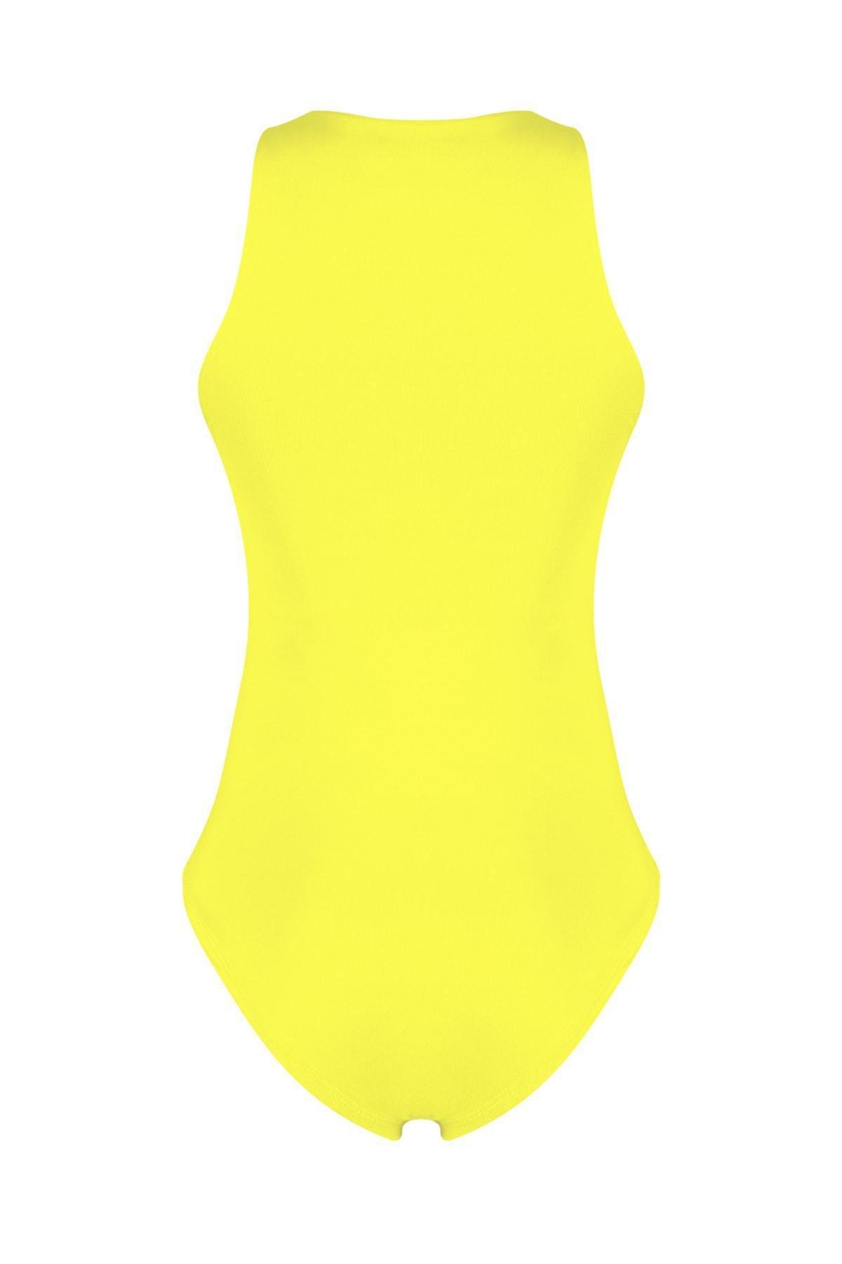 بودي سوت بقصة سليم فت بحمالة حول الرقبة، أصفر, , large image number 7