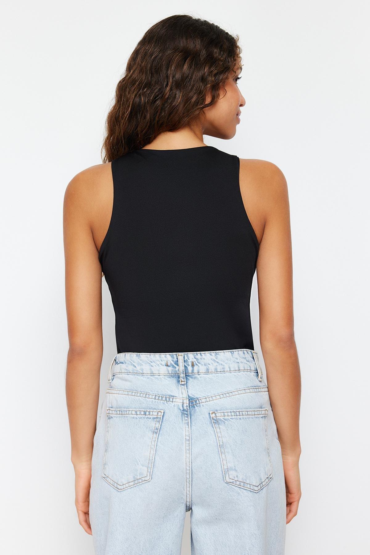 Trendyol - Black Halter Neck Bodysuit