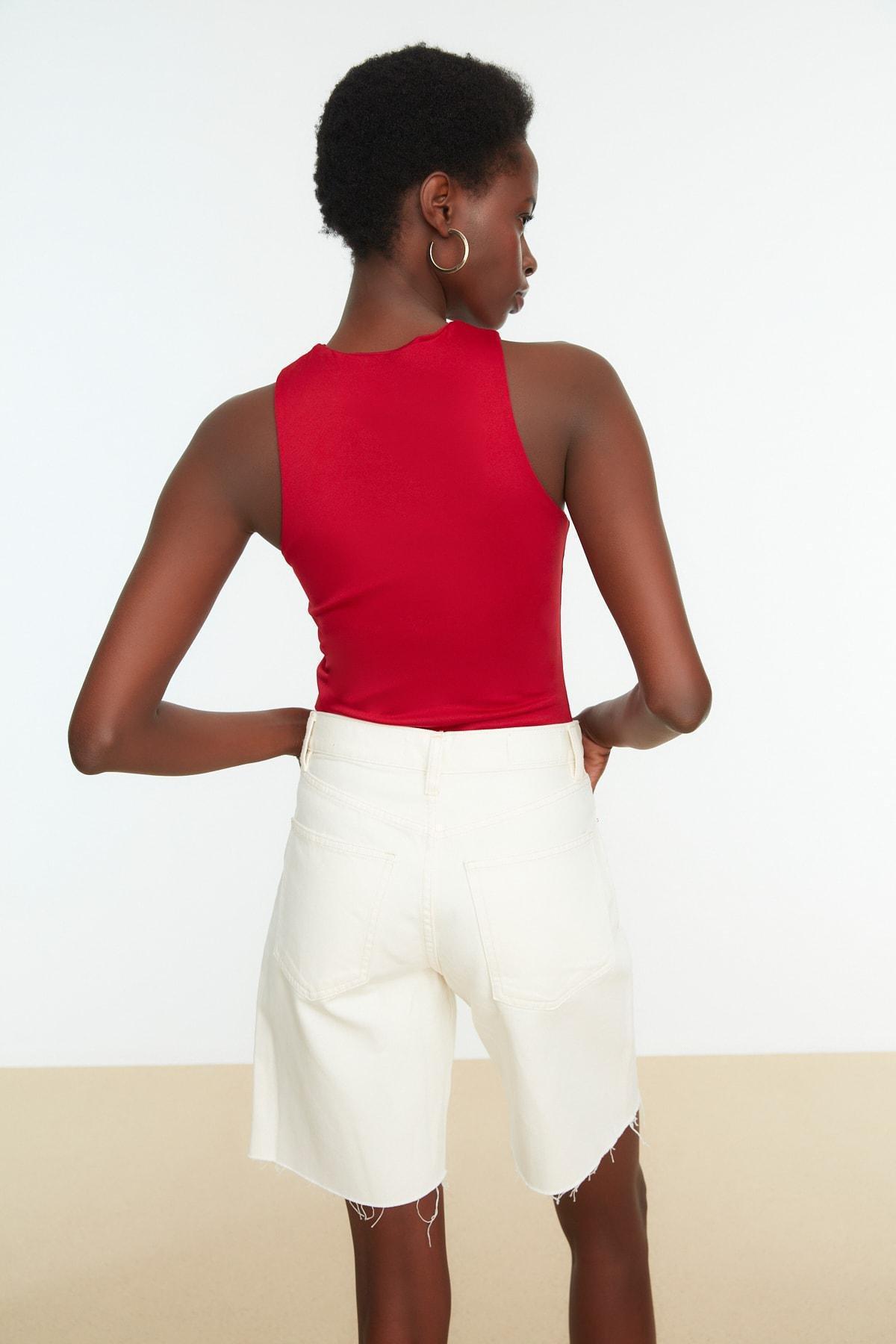 Halterneck Slim Bodysuit, , large image number 2