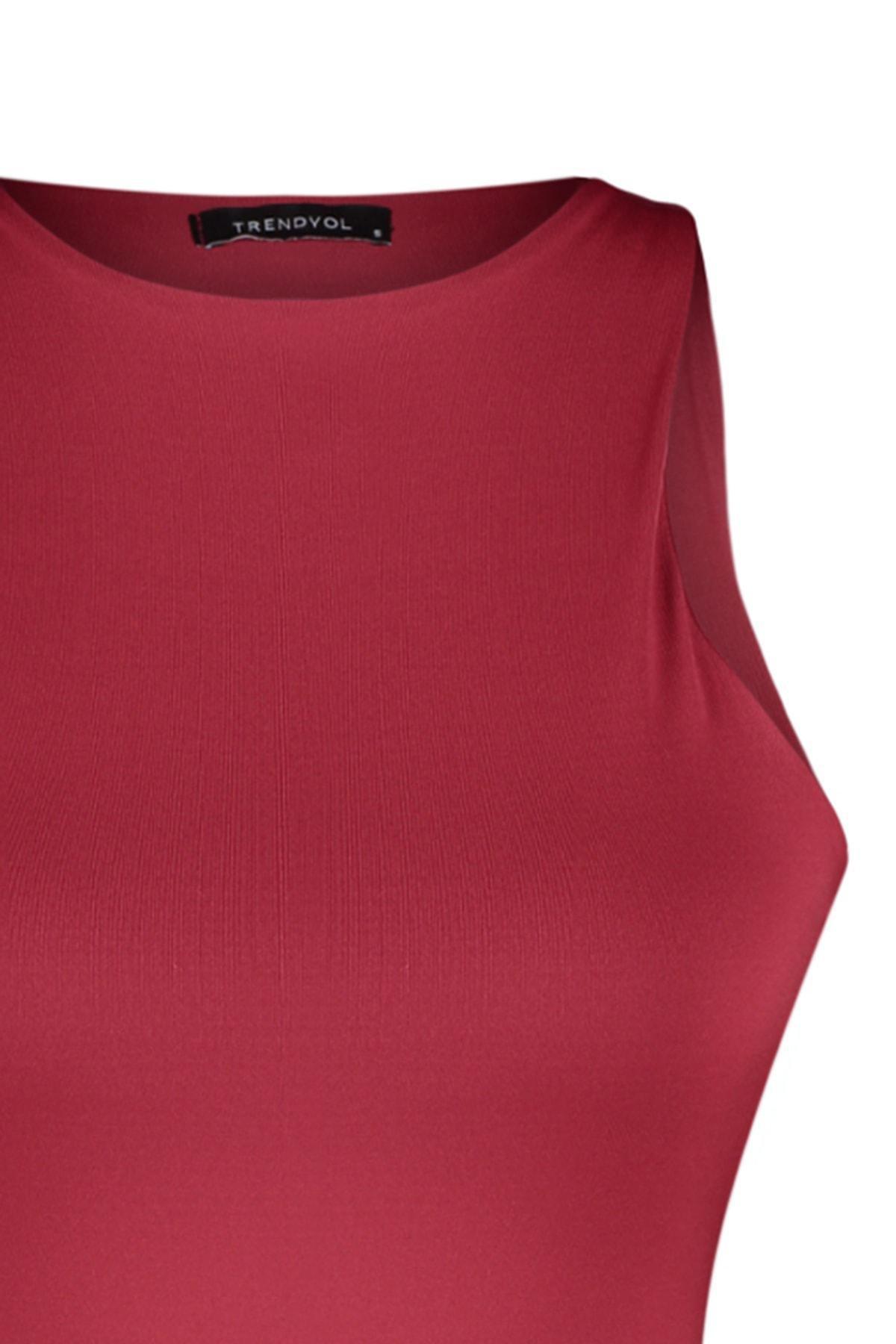 Halterneck Slim Bodysuit, , large image number 4