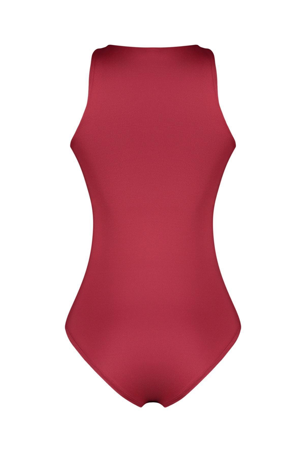 Halterneck Slim Bodysuit, , large image number 5