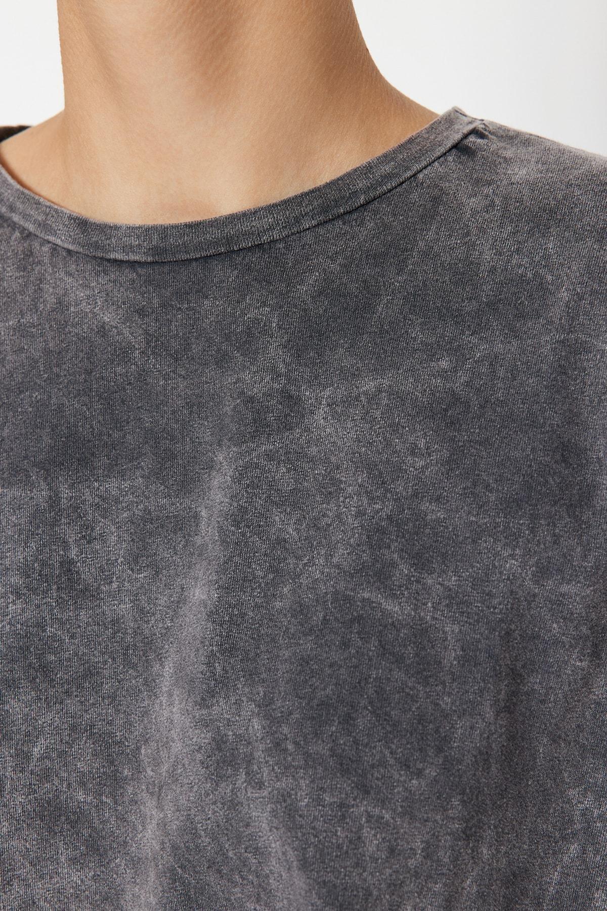 Black Printed T-Shirt, , large image number 4