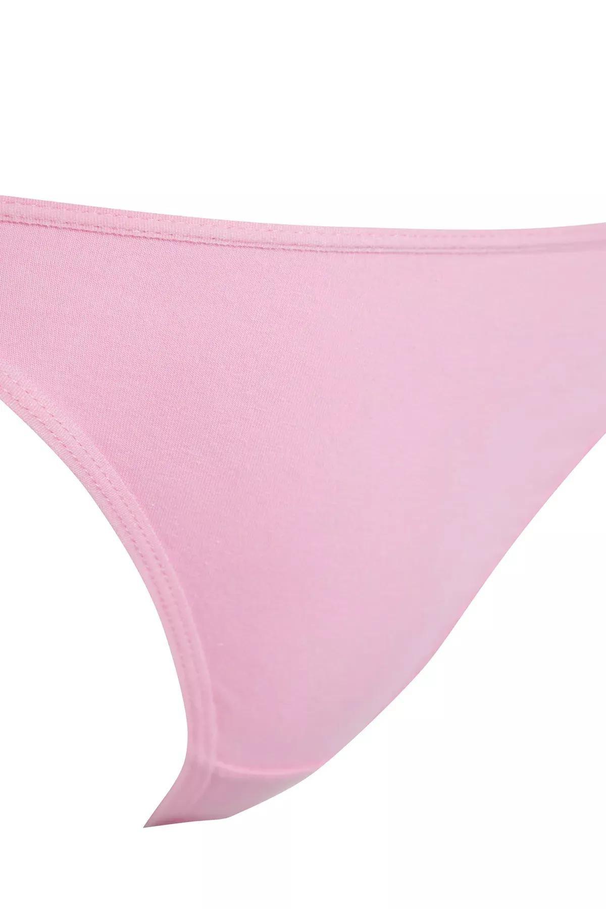 Multicolour Thong Knitted Panties, Set Of 3, Pink-Multicolor, large image number 6