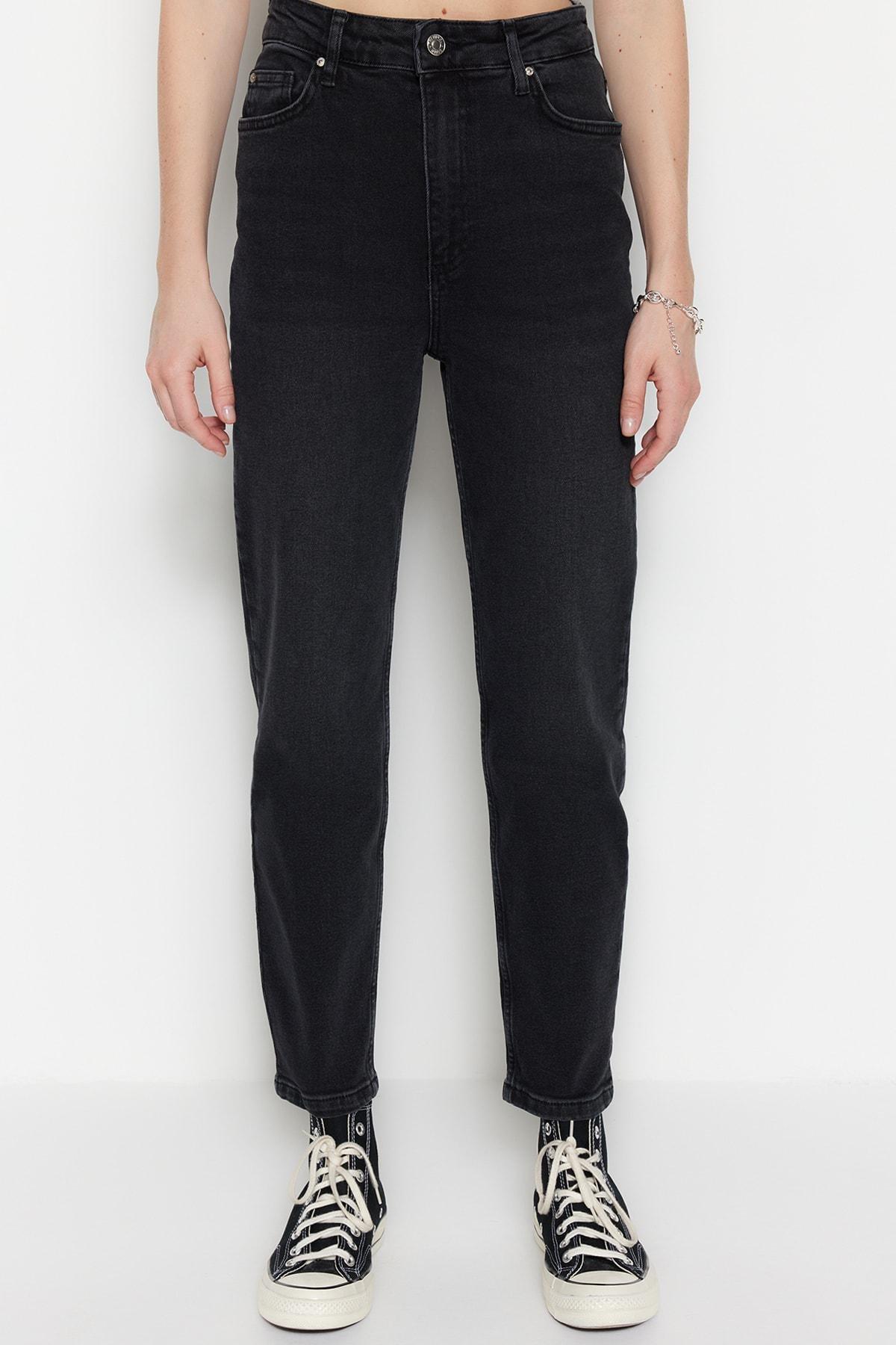 Black Mom Jeans, , large image number 5