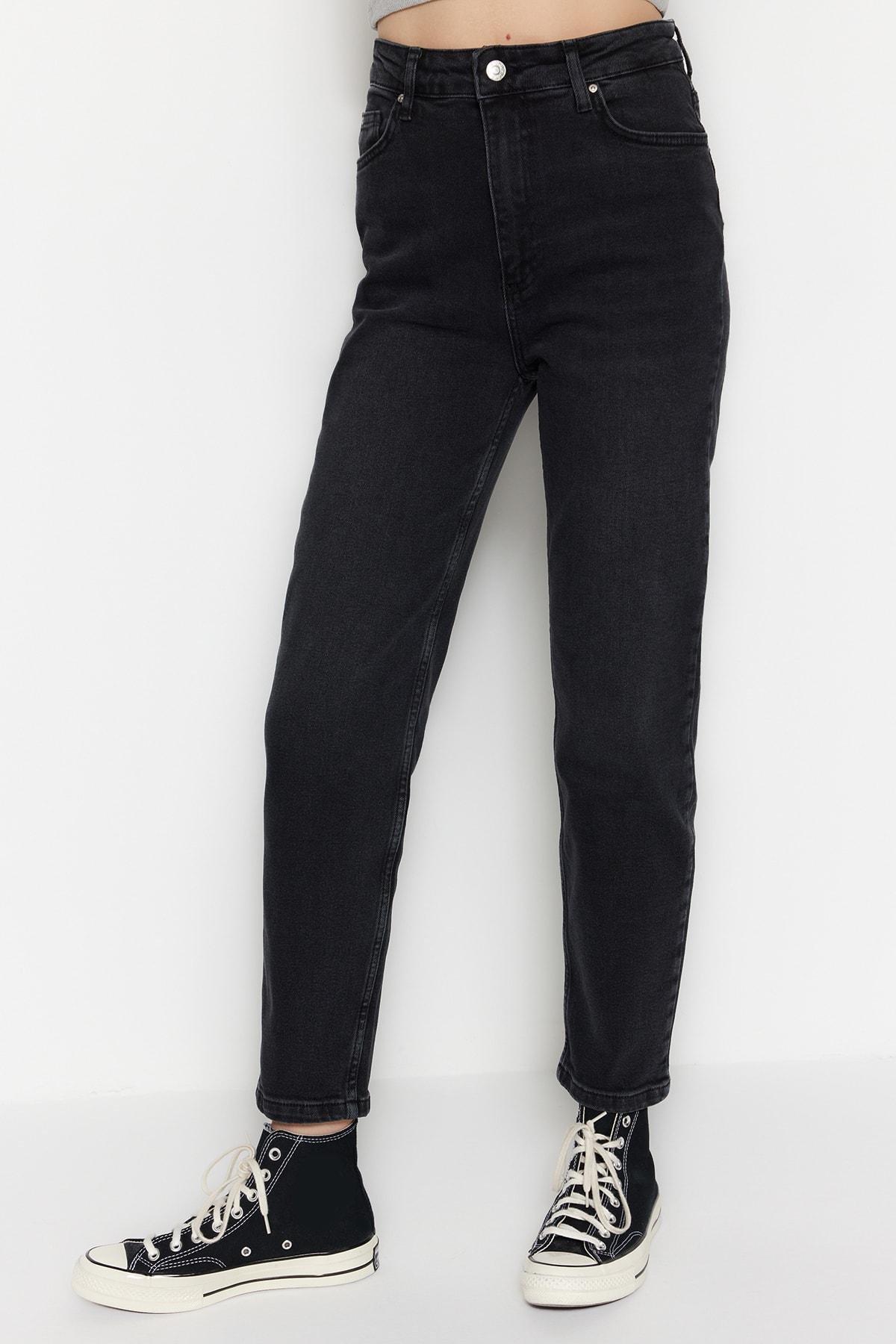 Black Mom Jeans, , large image number 7