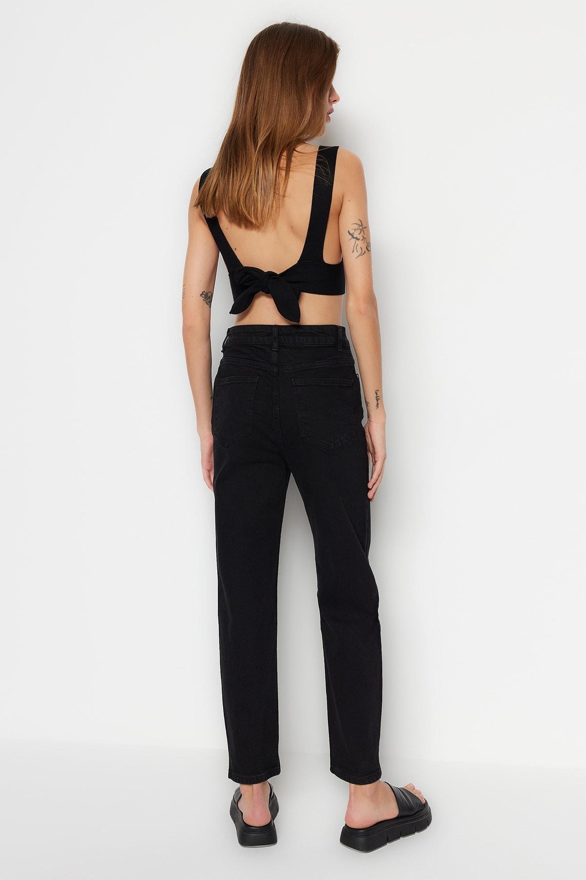 Black Mom Jeans, , large image number 8