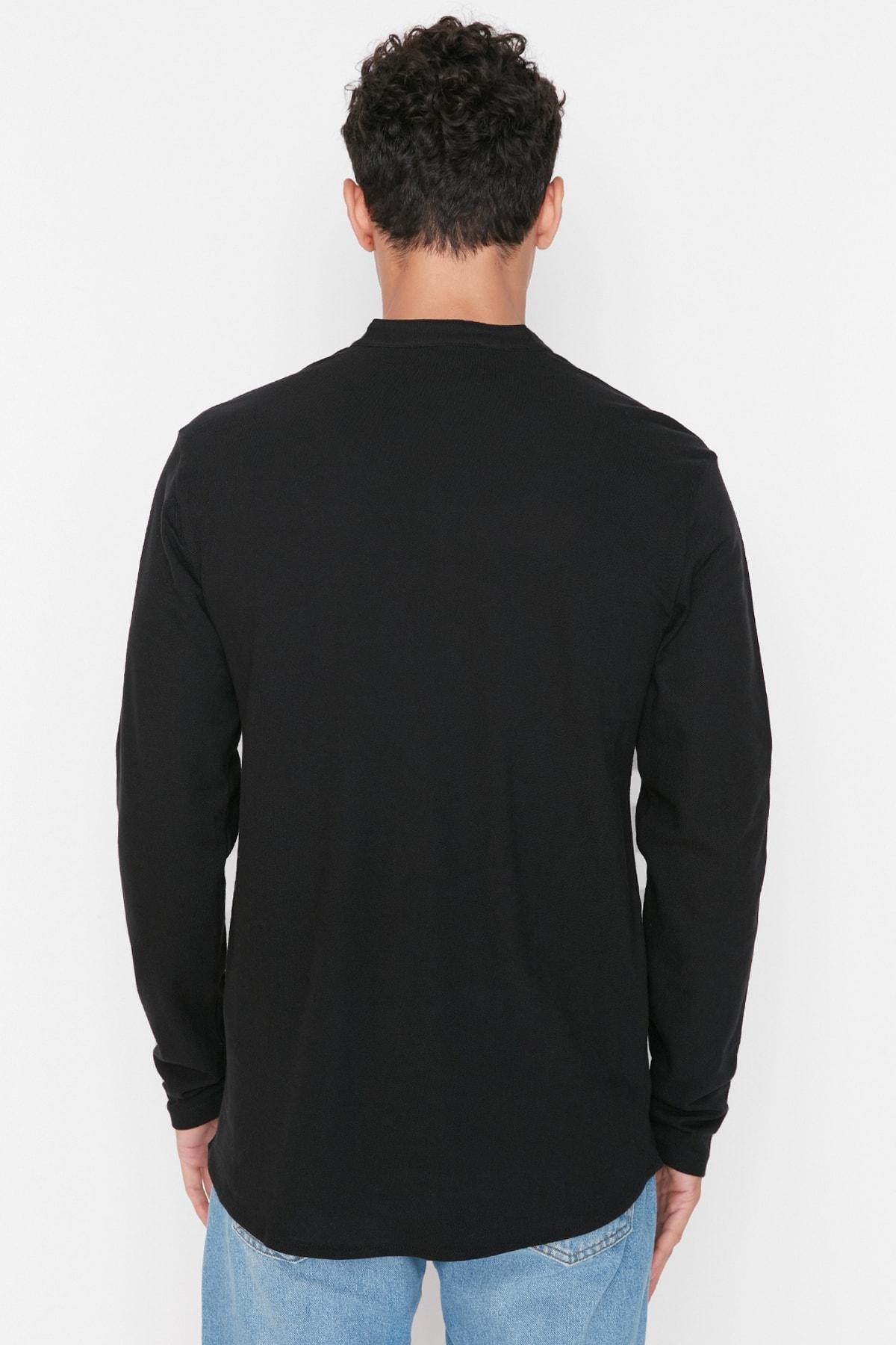 Black Slim Shirt, , large image number 4