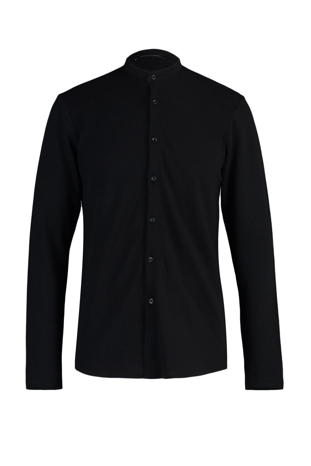 Black Slim Shirt, , large image number 5