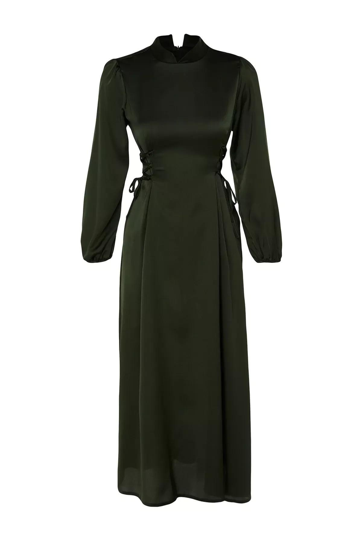 فستان مناسبات بقصة على شكل حرف A، كاكي
, Khaki, large image number 6