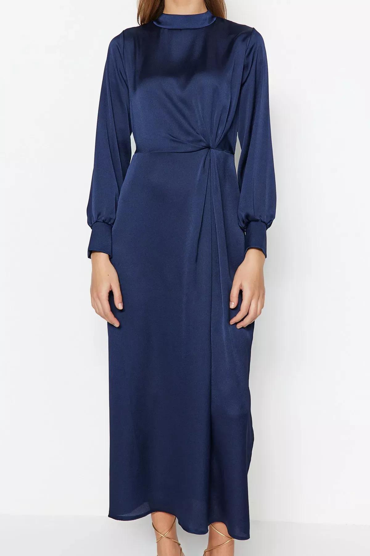 فستان مناسبات بقصة واسعة، كحلي, Dark blue, large image number 3