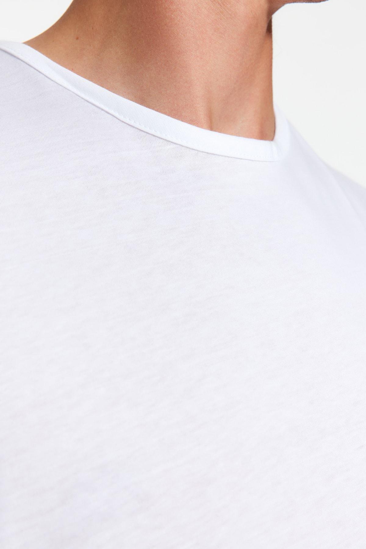 White Sleeveless T-Shirt, , large image number 5