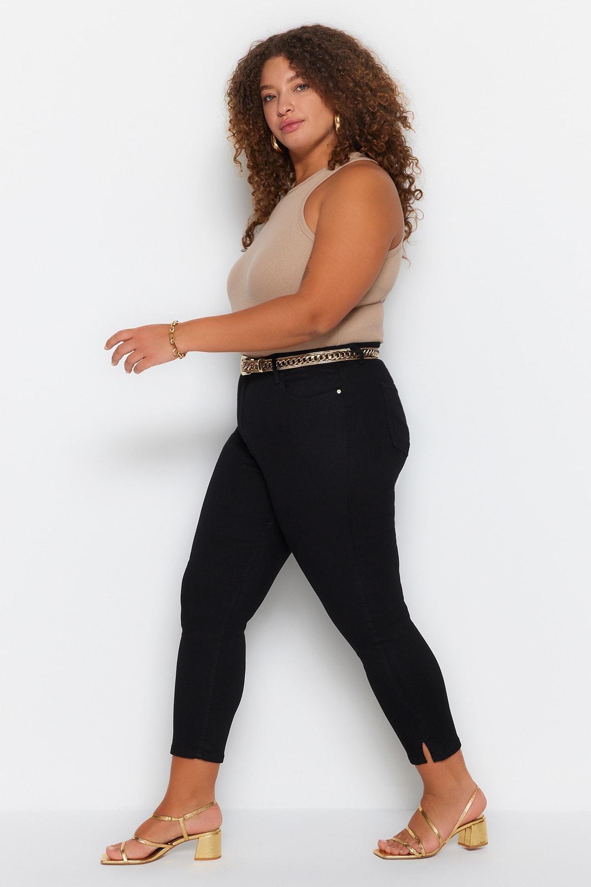 Trendyol - Black Skinny Plus Size Jeans