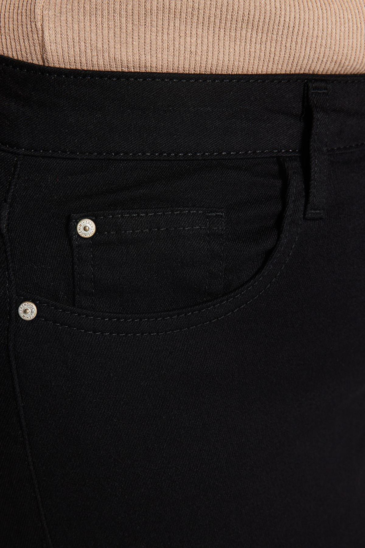 Black Skinny Plus Size Jeans, , large image number 5