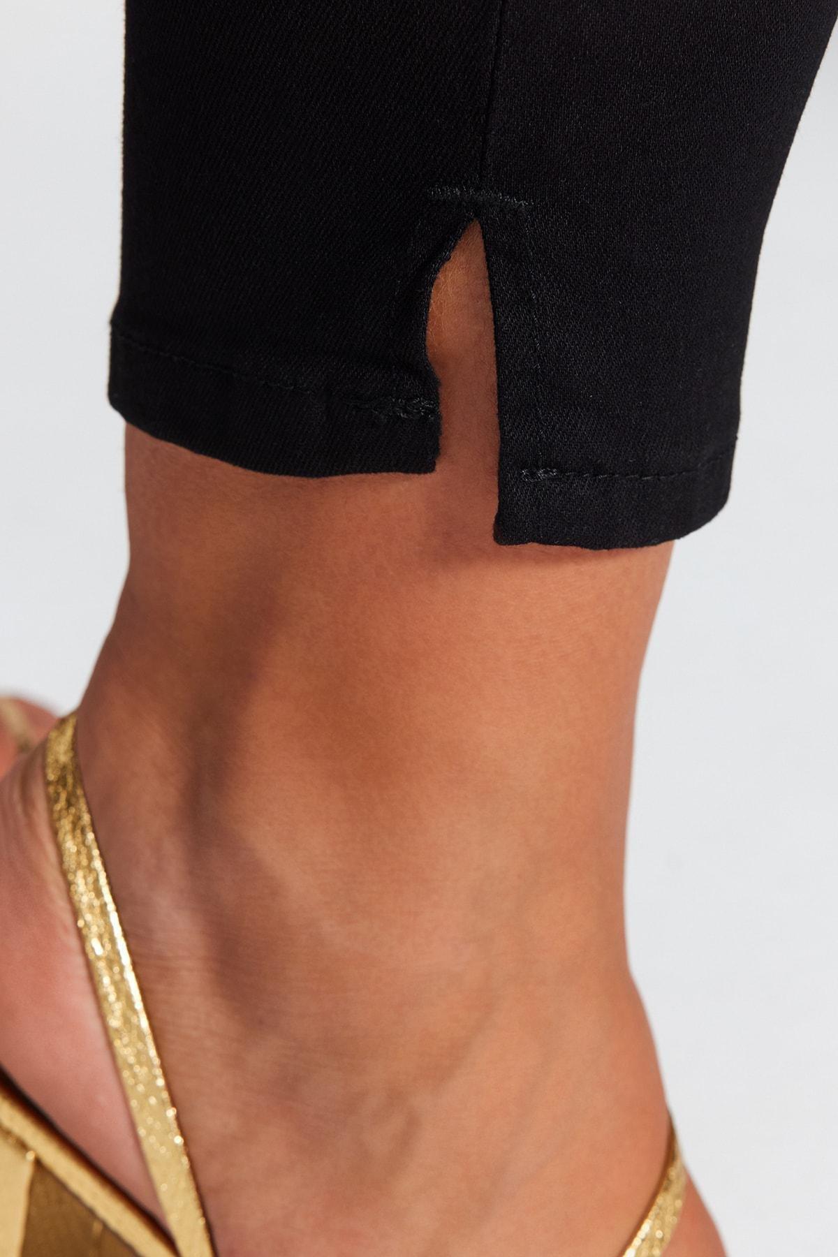 Black Skinny Plus Size Jeans, , large image number 6