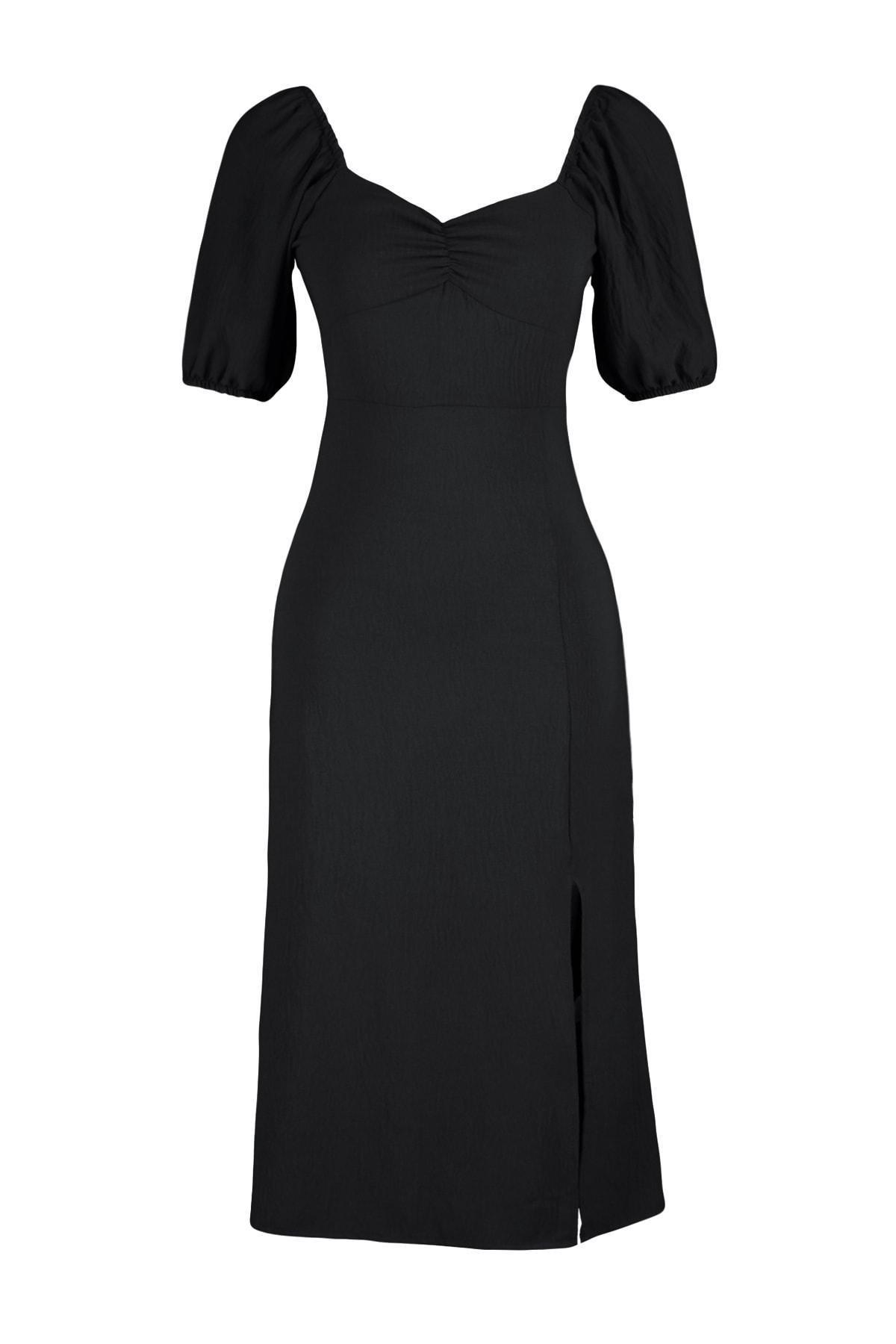 Black Sweetheart A-Line Dress, , large image number 2