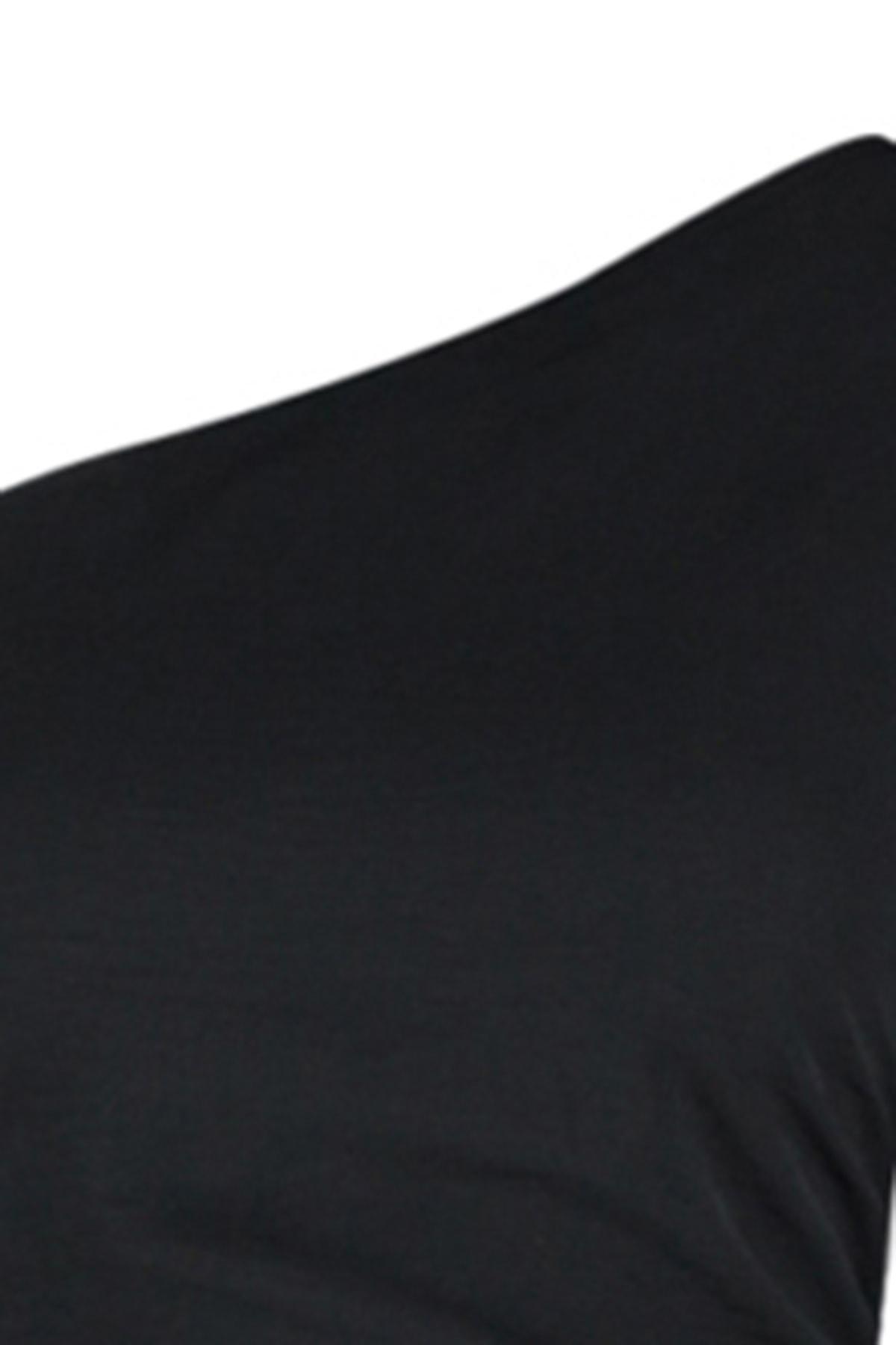Black Asymmetrical Collar Jumpsuit, Black, large image number 4