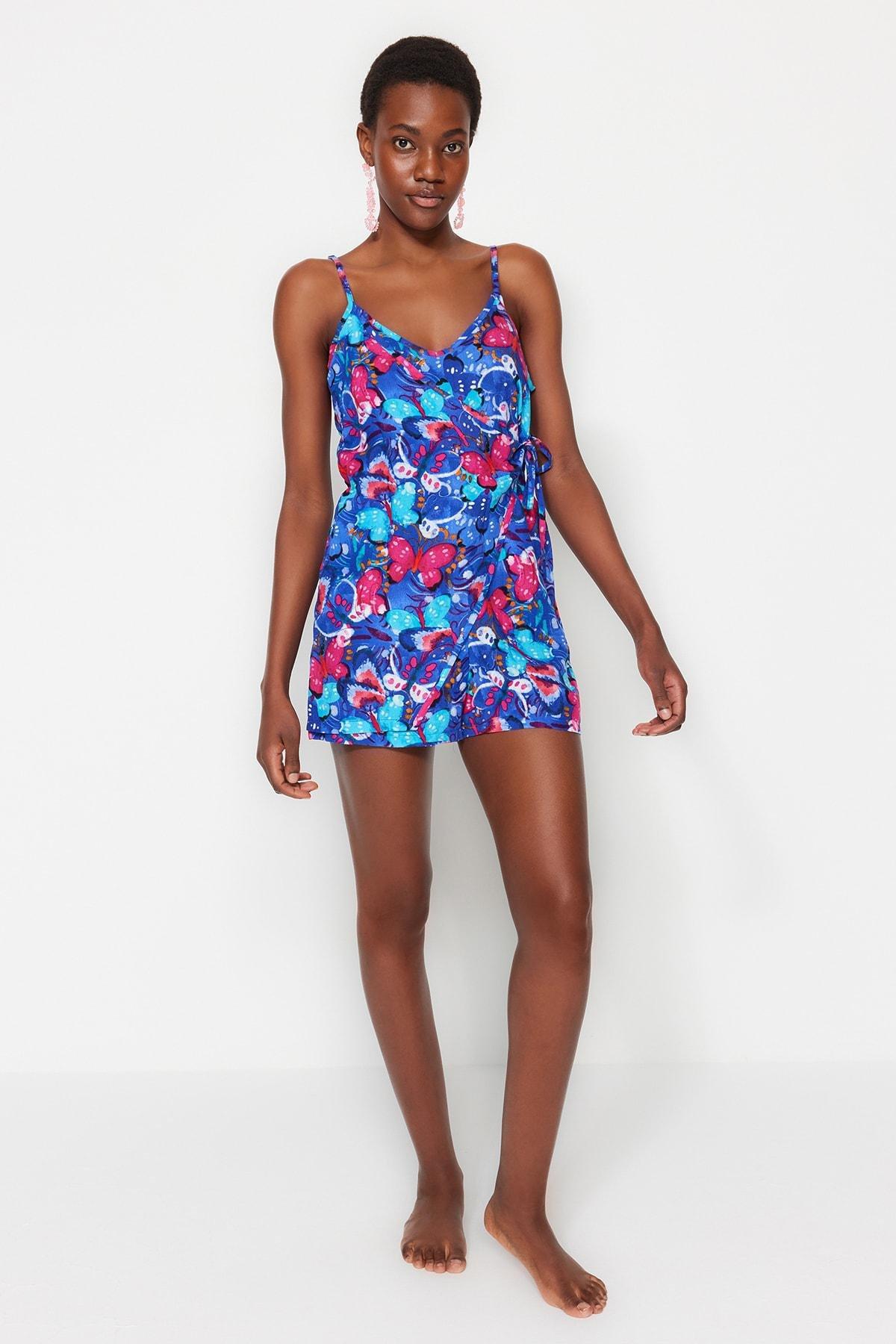 Multicolour V-Neck Jumpsuit, Multicolor, large image number 1