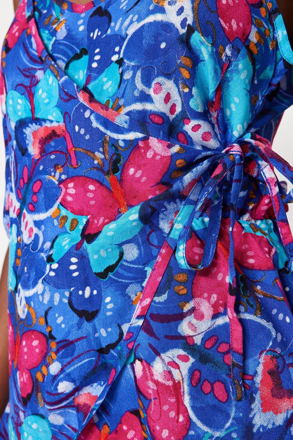 Multicolour V-Neck Jumpsuit, Multicolor, large image number 9