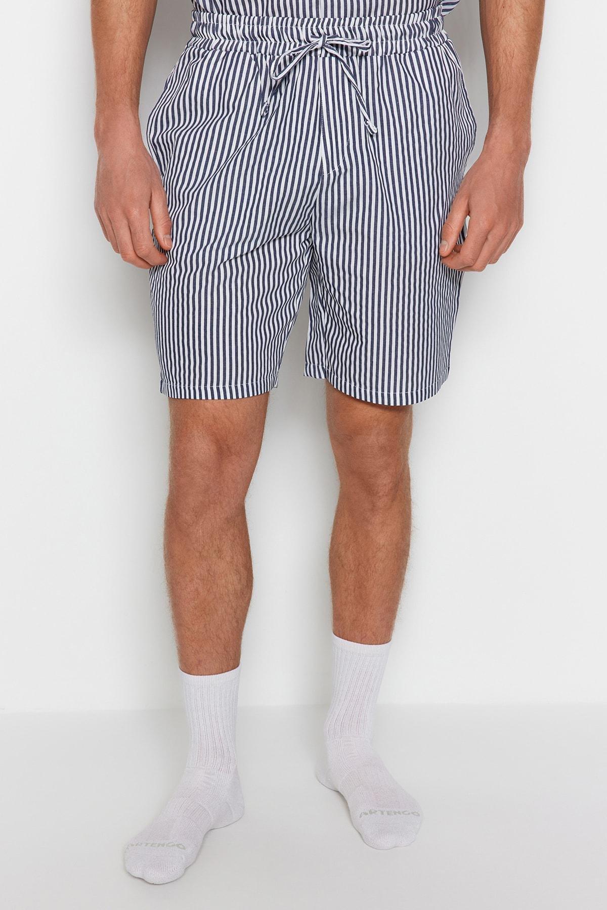 Gray Striped Pajama Set, , large image number 5