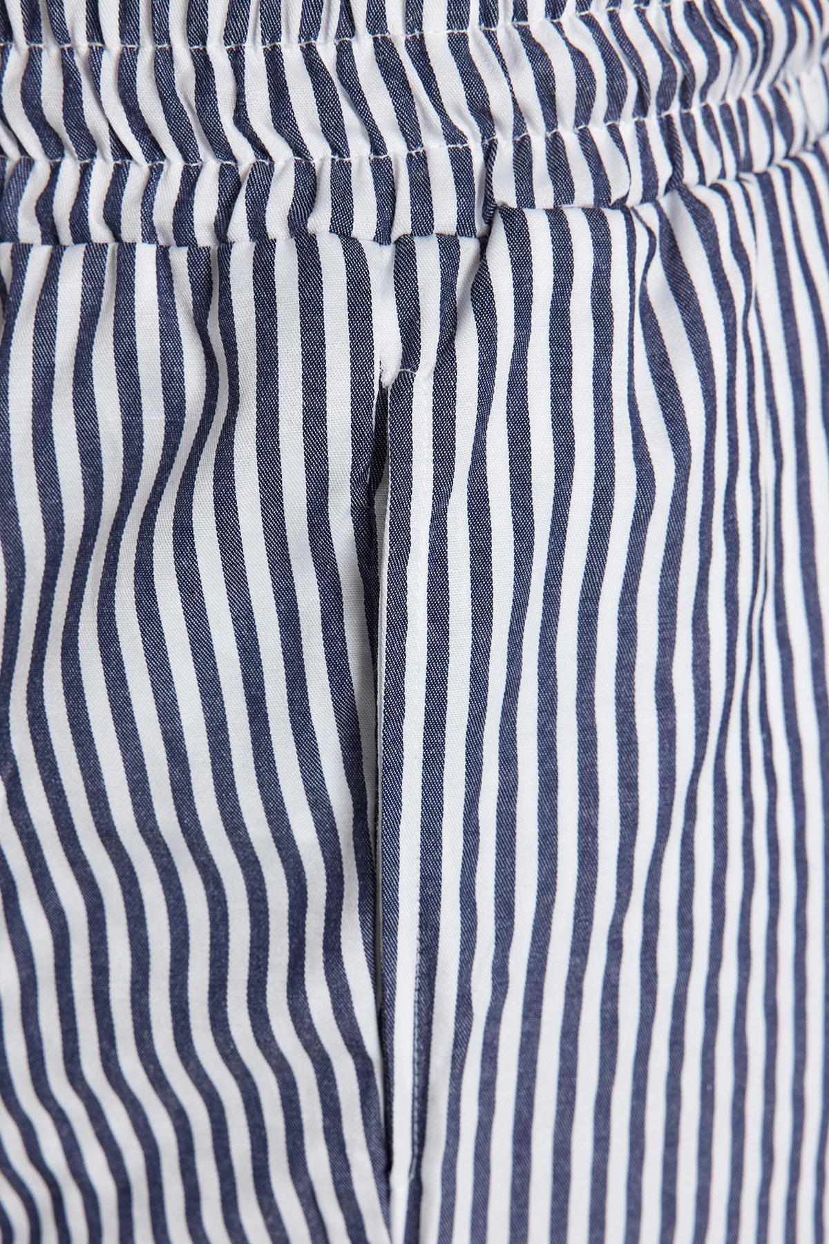 Gray Striped Pajama Set, , large image number 7