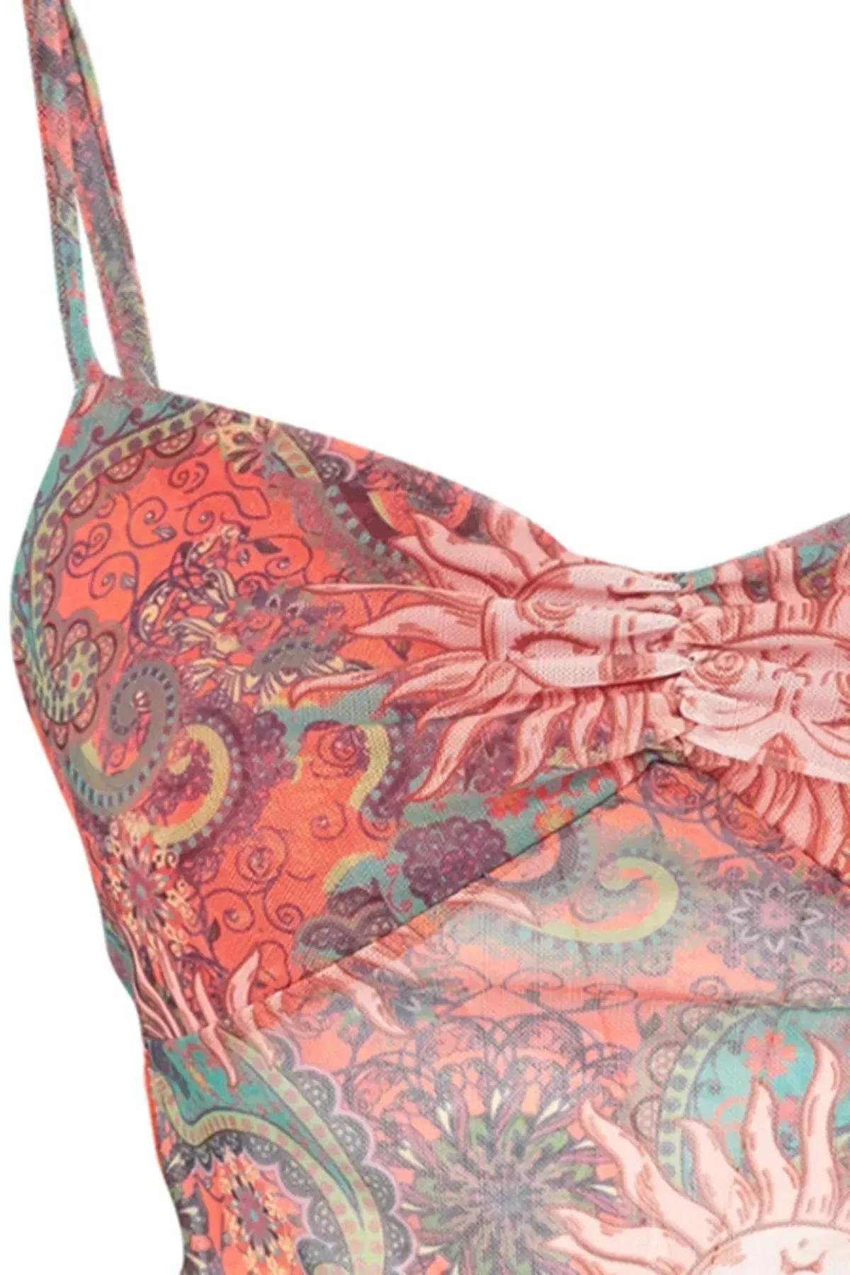 Orange Ethnic Blouse, Orange, large image number 6