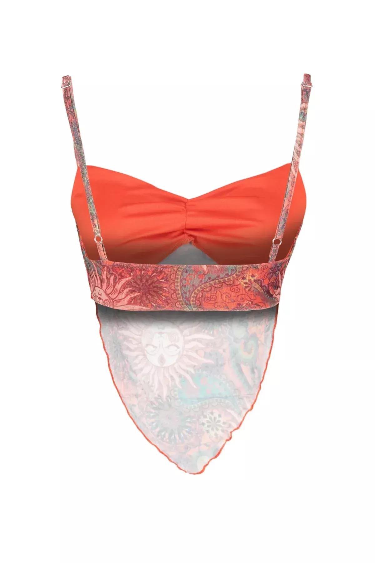 Orange Ethnic Blouse, Orange, large image number 7