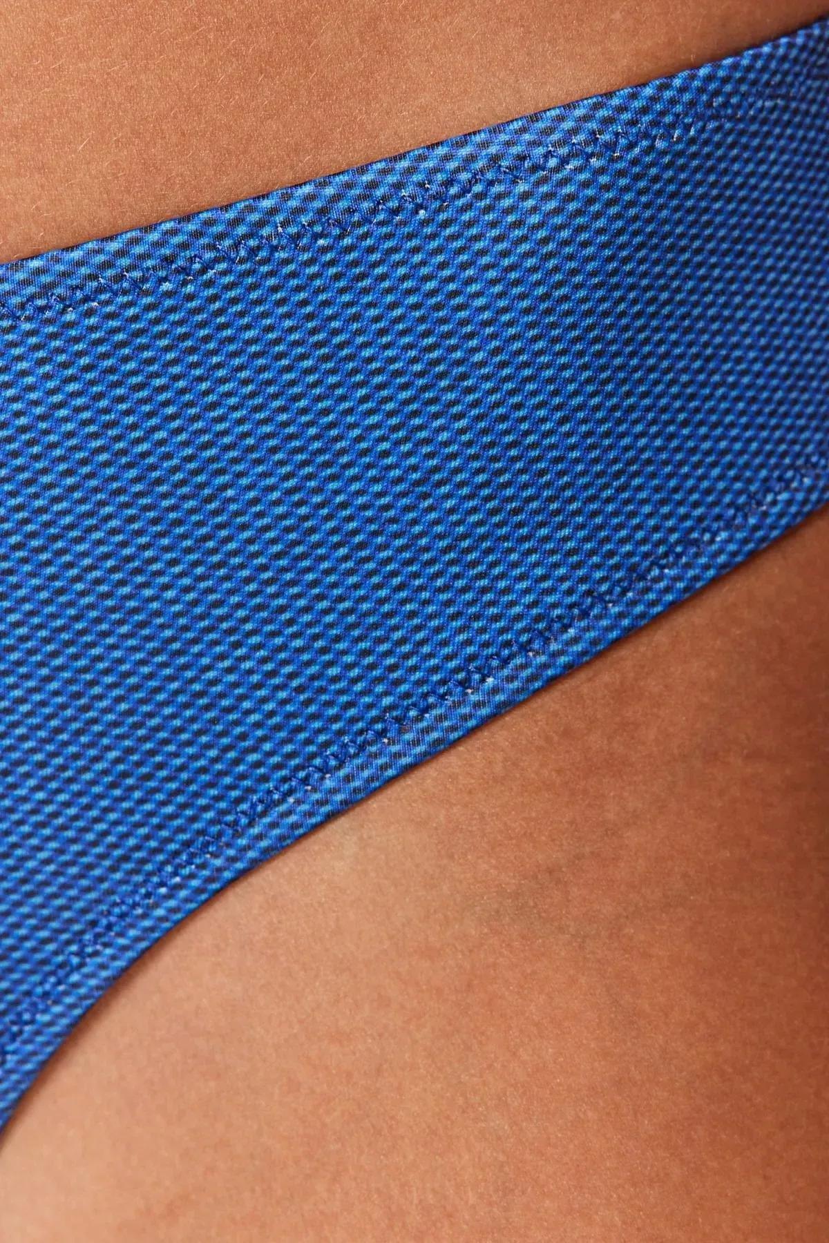 Blue Plain Bikini Bottom, DARK BLUE, medium