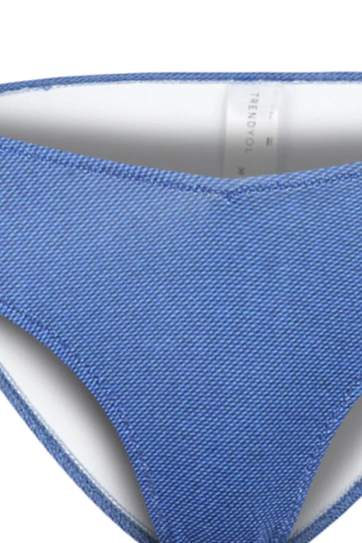 Blue Plain Bikini Bottom, DARK BLUE, medium