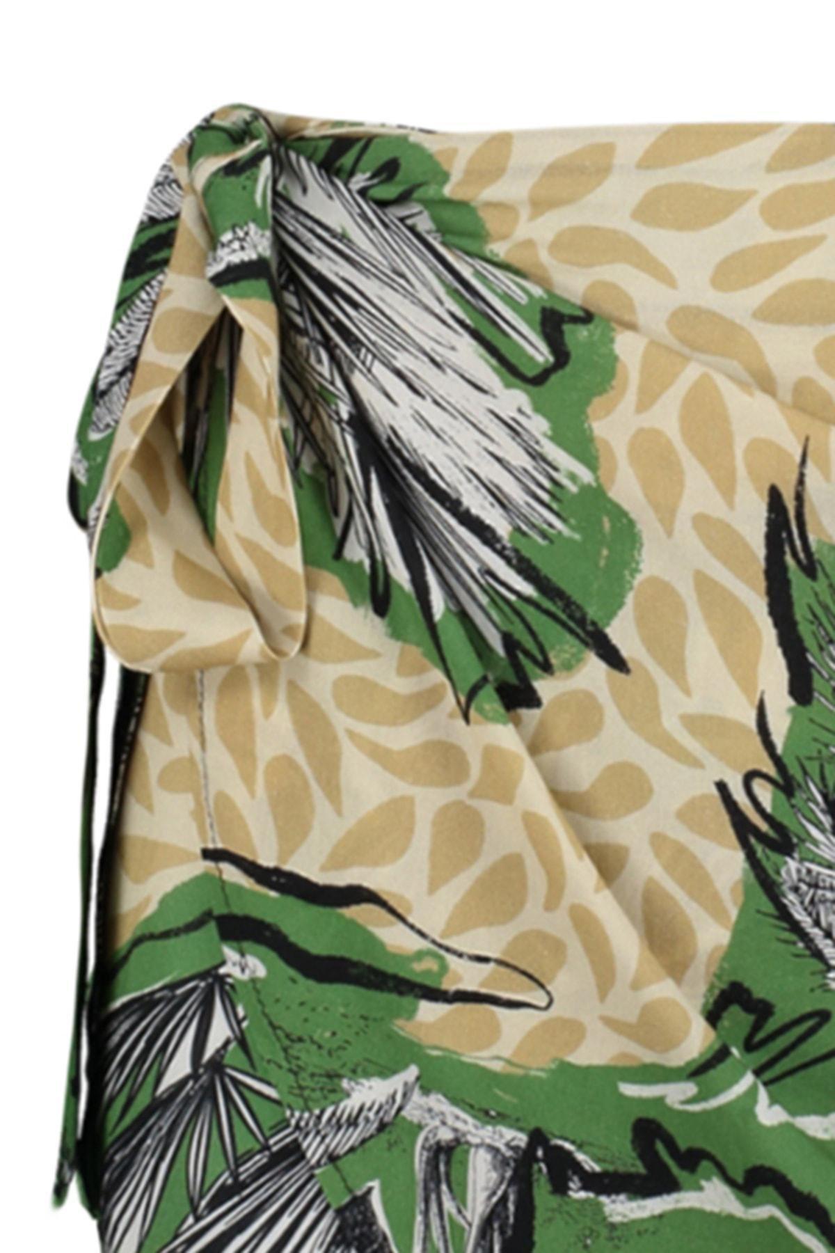 Multicolour Tropical Mini Skirt, , large image number 6