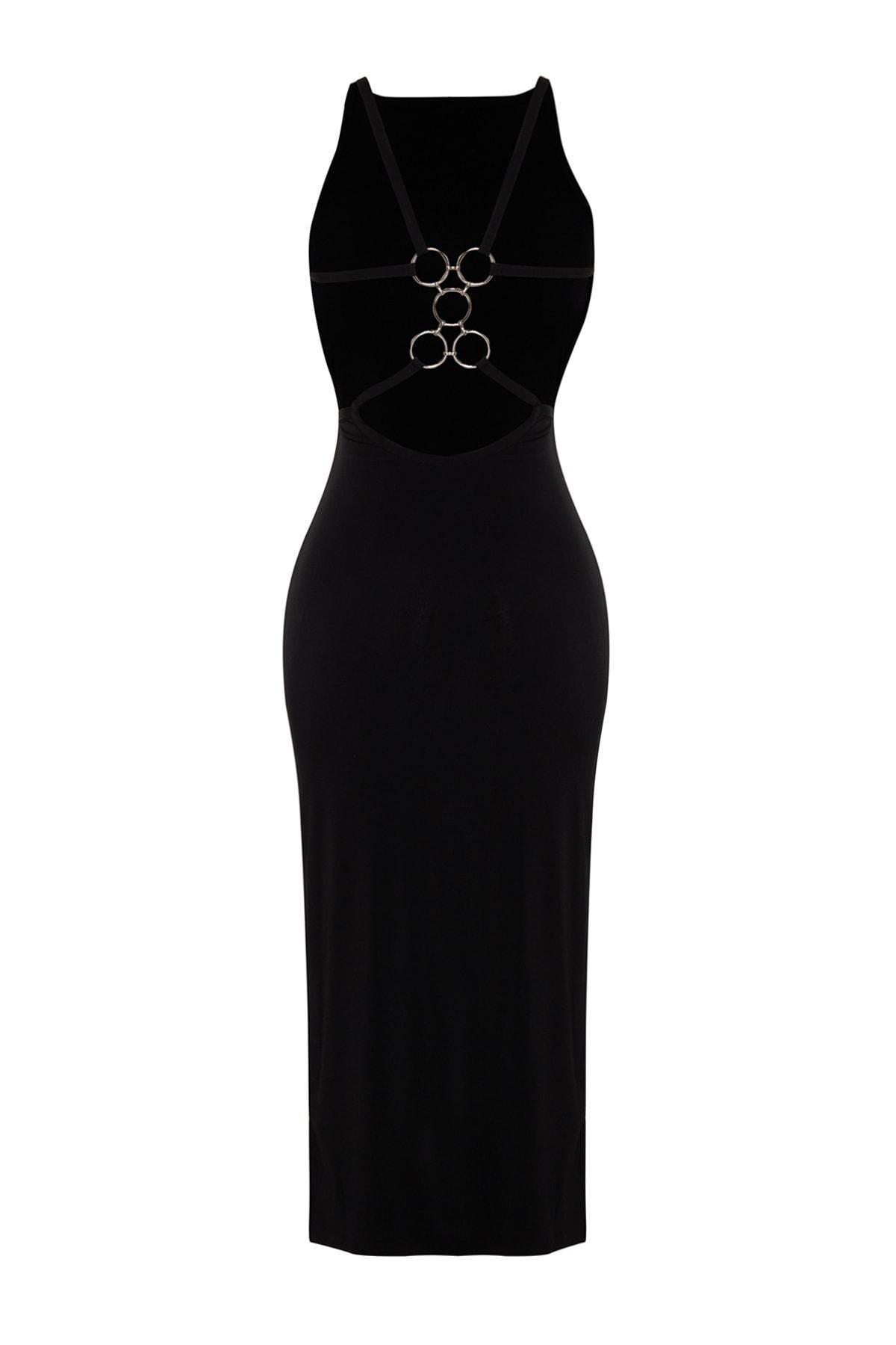 Black Halter neck Bodycon Dress, , large image number 7