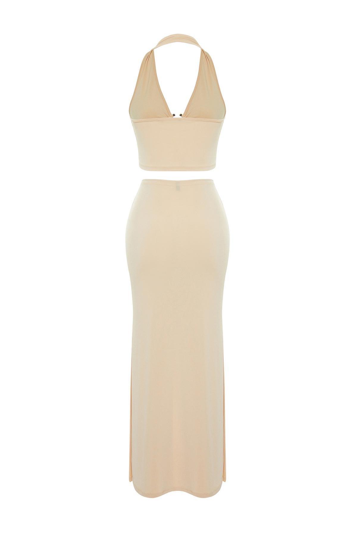 Beige Fitted Co-Ord Set, , large image number 7