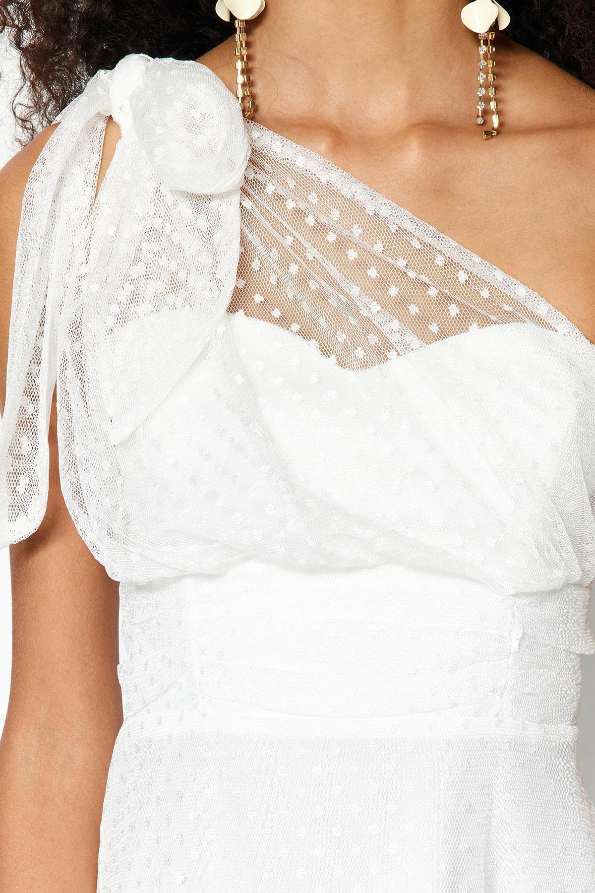 White Skater Dress, , large image number 4