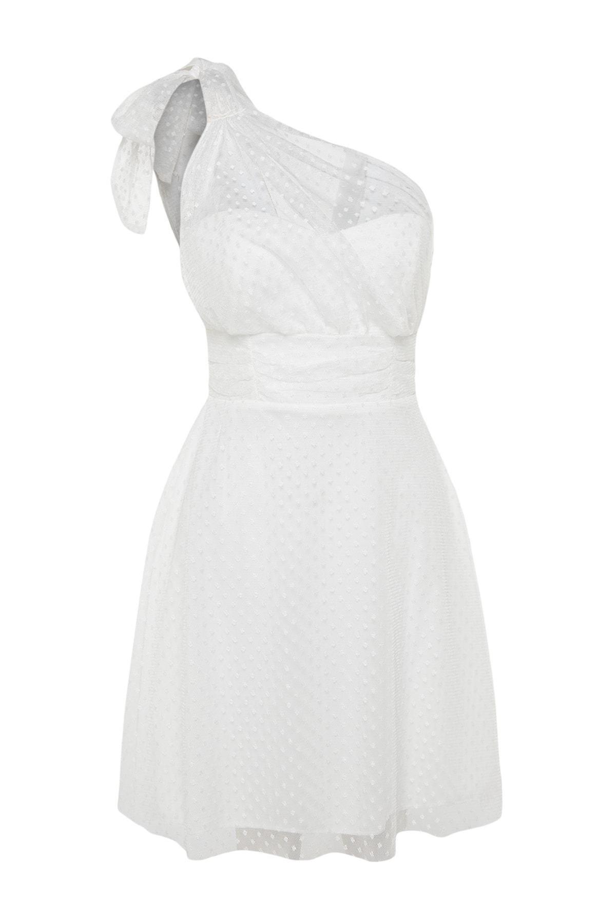 White Skater Dress, , large image number 5