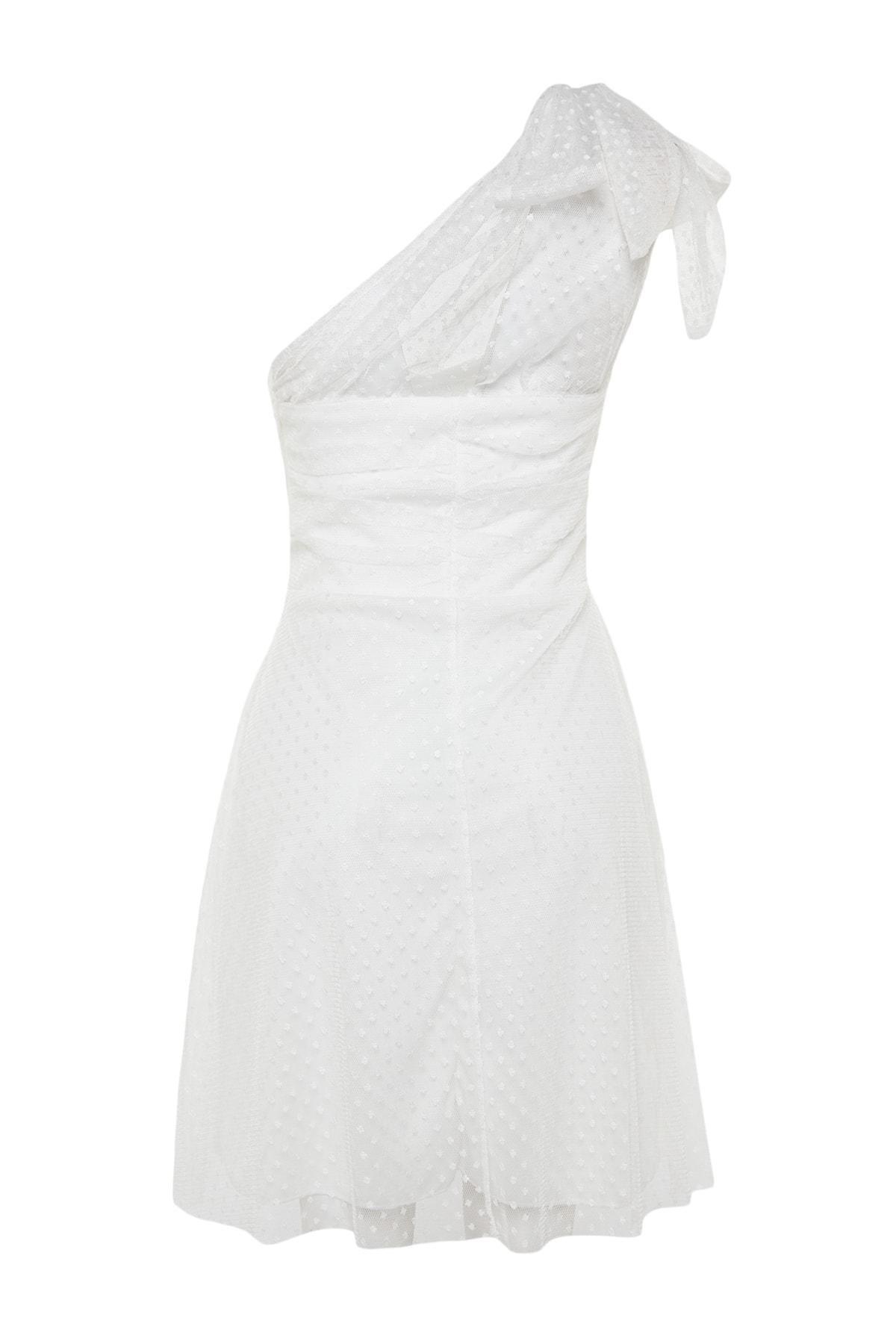 White Skater Dress, , large image number 7