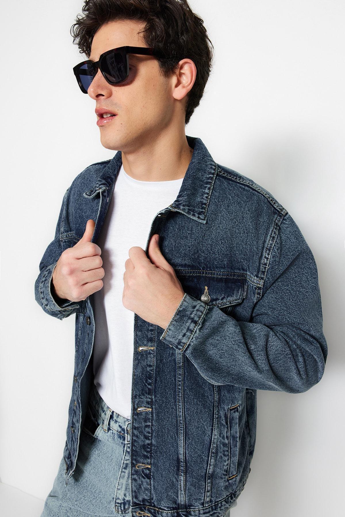Navy Long Sleeve Jacket, Dark blue, large image number 0