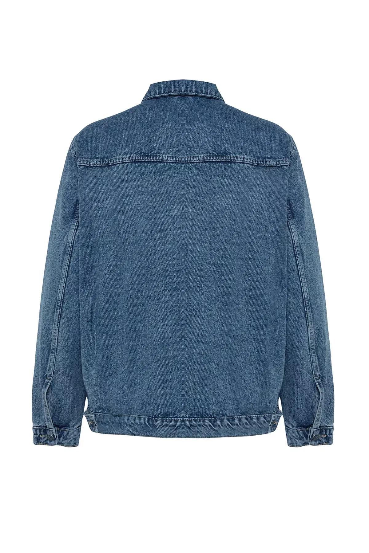 Navy Long Sleeve Jacket, Dark blue, large image number 7