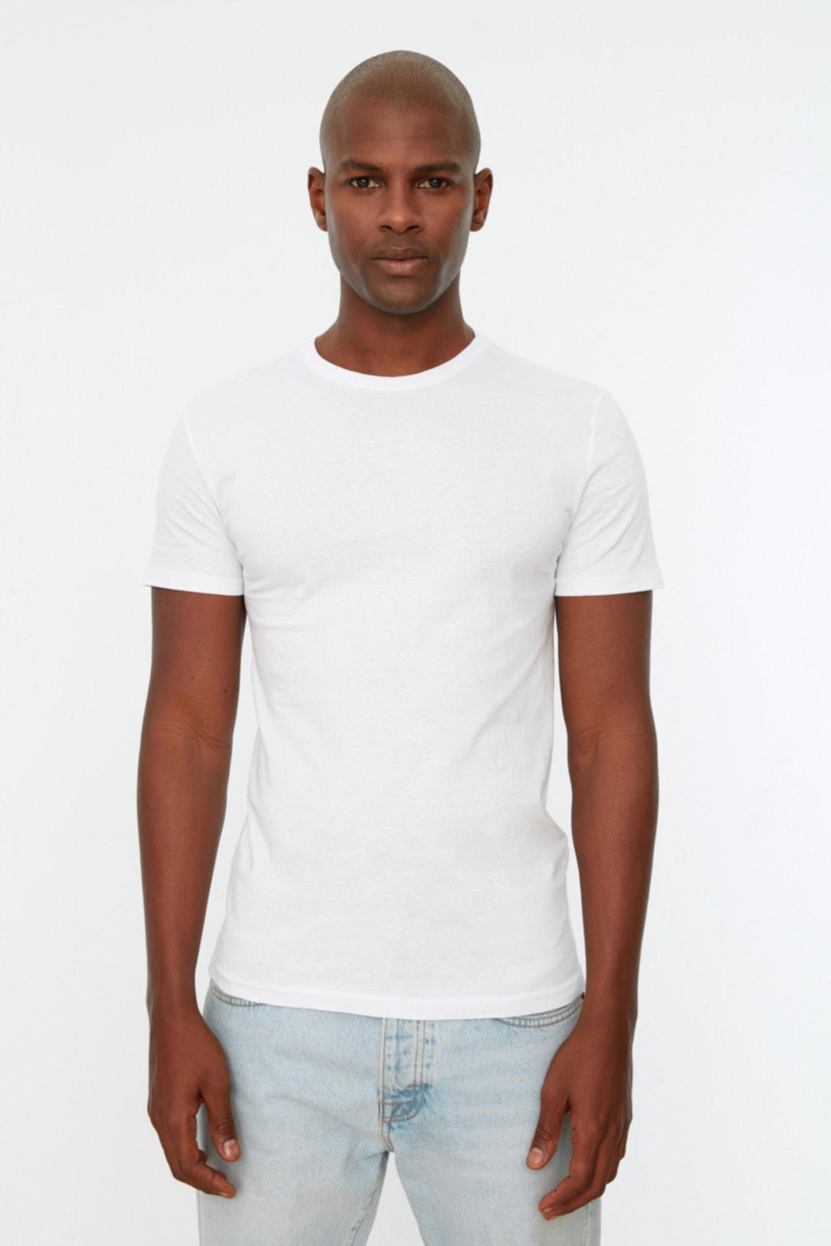 Trendyol - White Slim T-Shirt