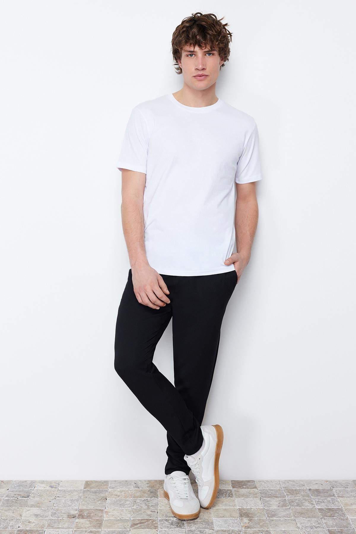 White Slim T-Shirt, White, medium