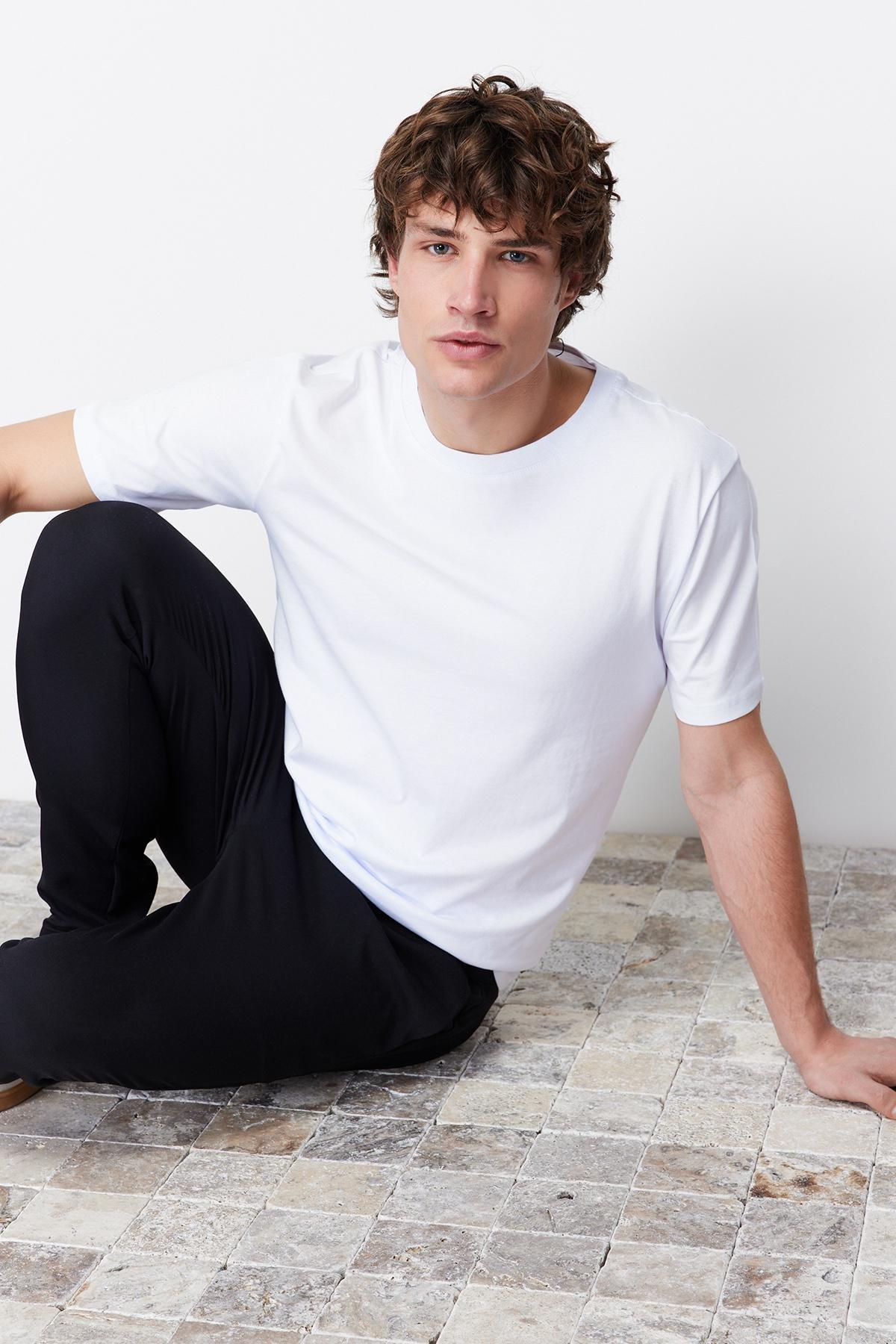 White Slim T-Shirt, , large image number 4