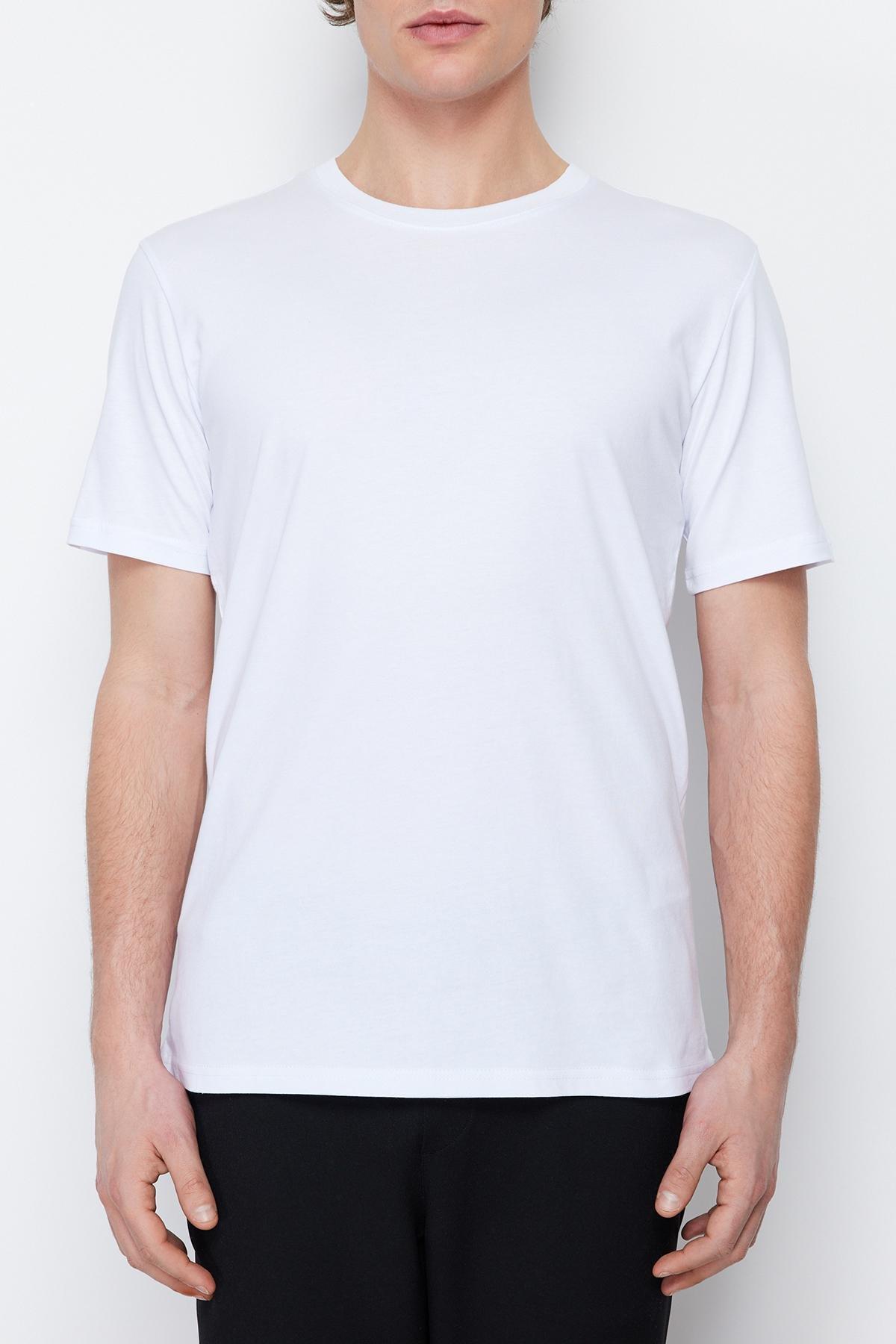 White Slim T-Shirt, , large image number 5
