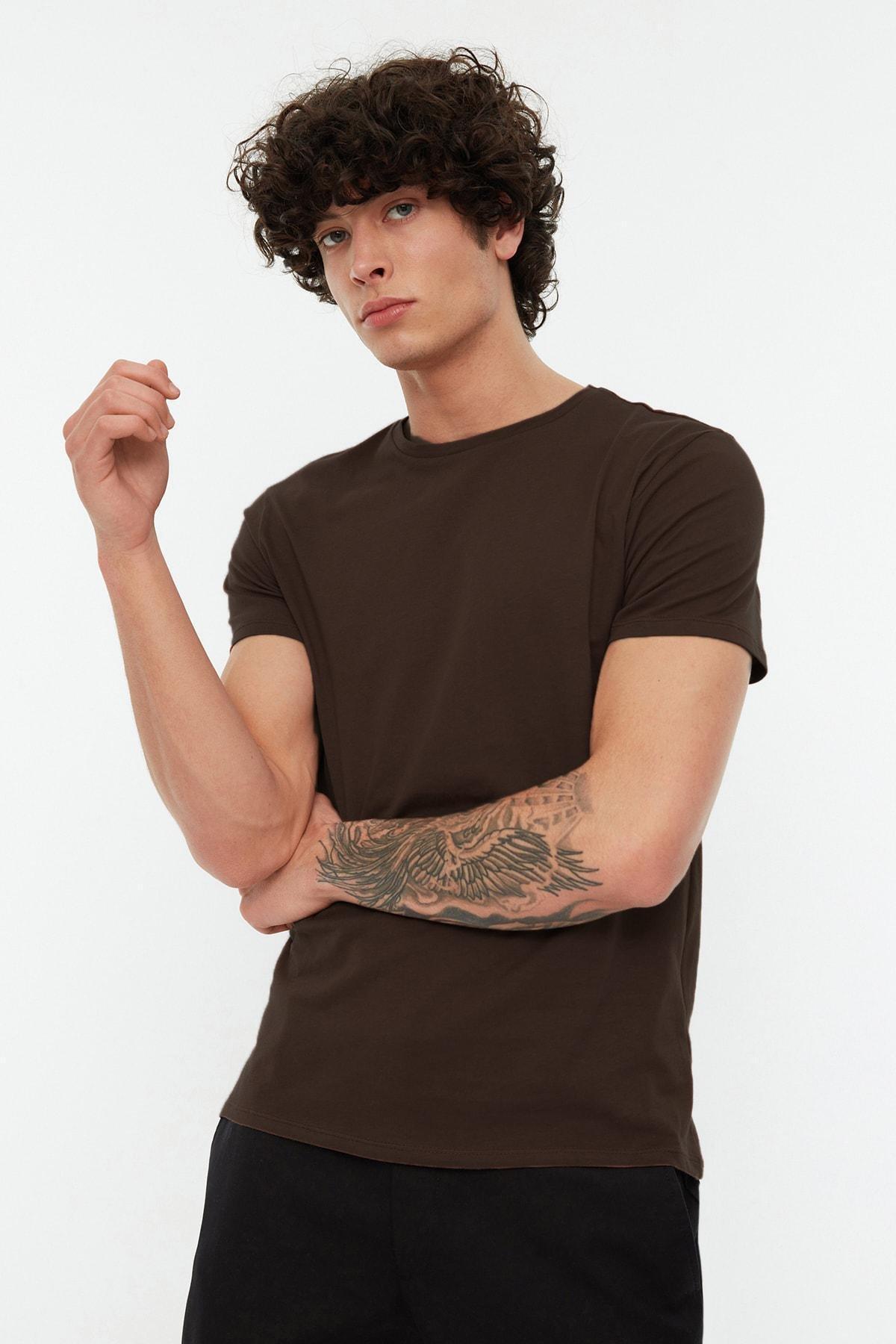 Brown Regular T-Shirt, , medium