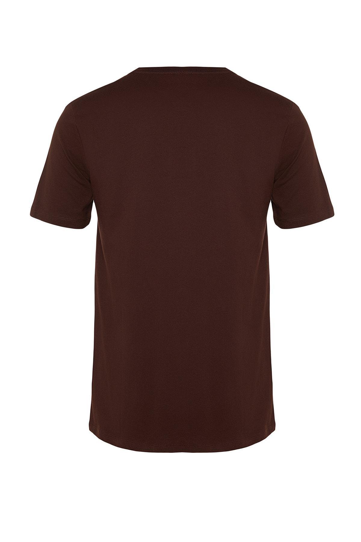 Brown Regular T-Shirt, , large image number 5