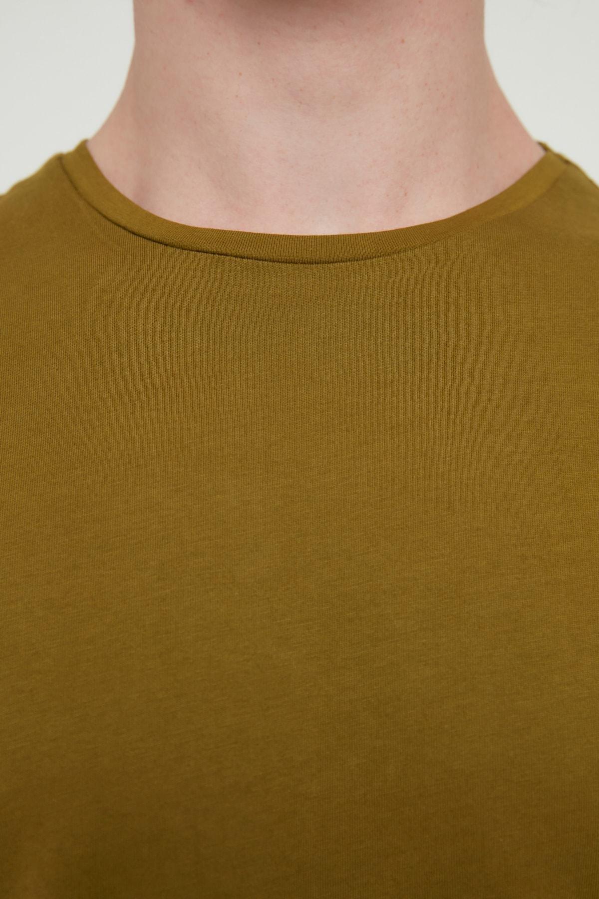 Navy Crew Neck Slim T-Shirt, , large image number 4