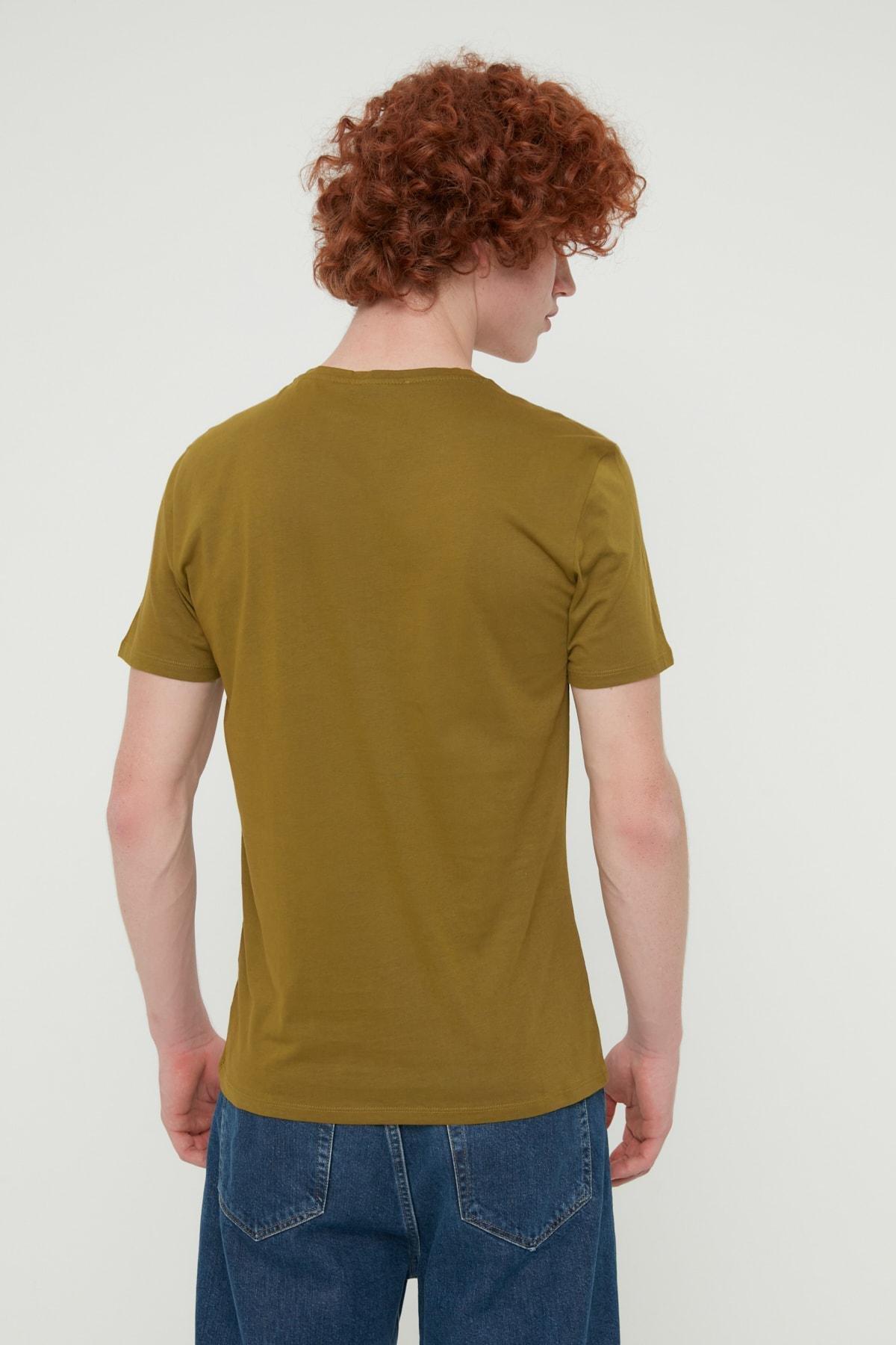 Navy Crew Neck Slim T-Shirt, , large image number 8
