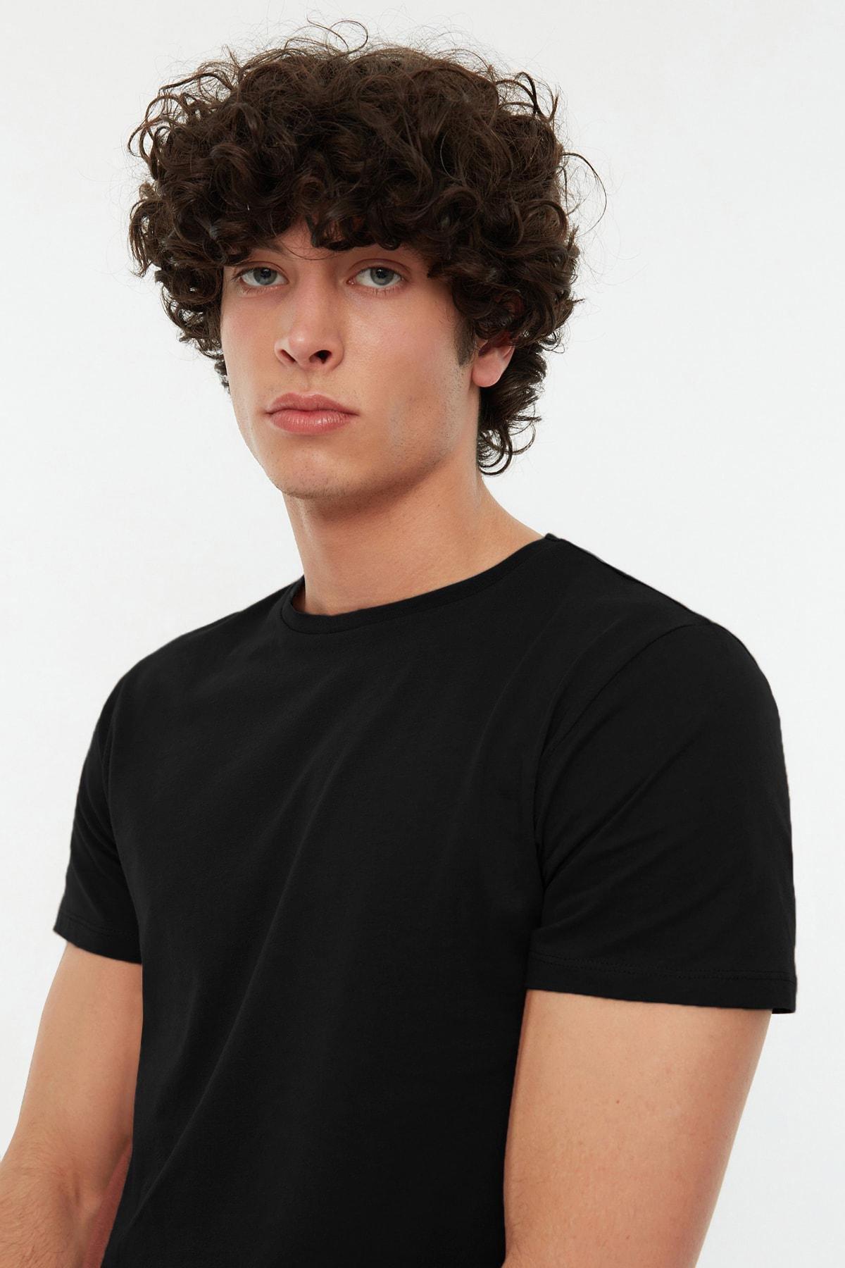 Black Slim T-Shirt, , large image number 2